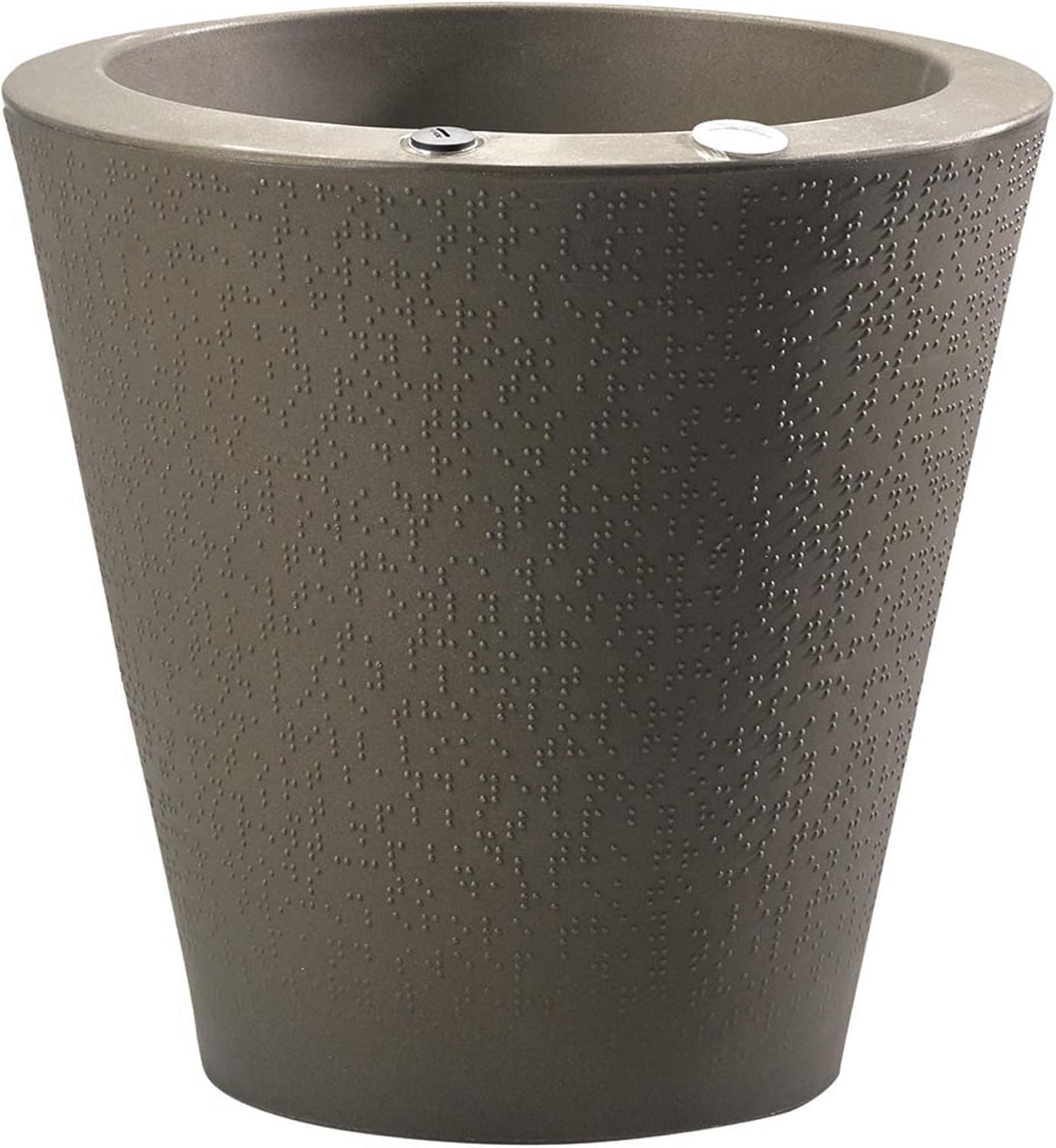 Crescent Garden Dot TruDrop Indoor/Outdoor Planter, Self-Watering Plant Pot, 16 Inches, (Old Bronze)