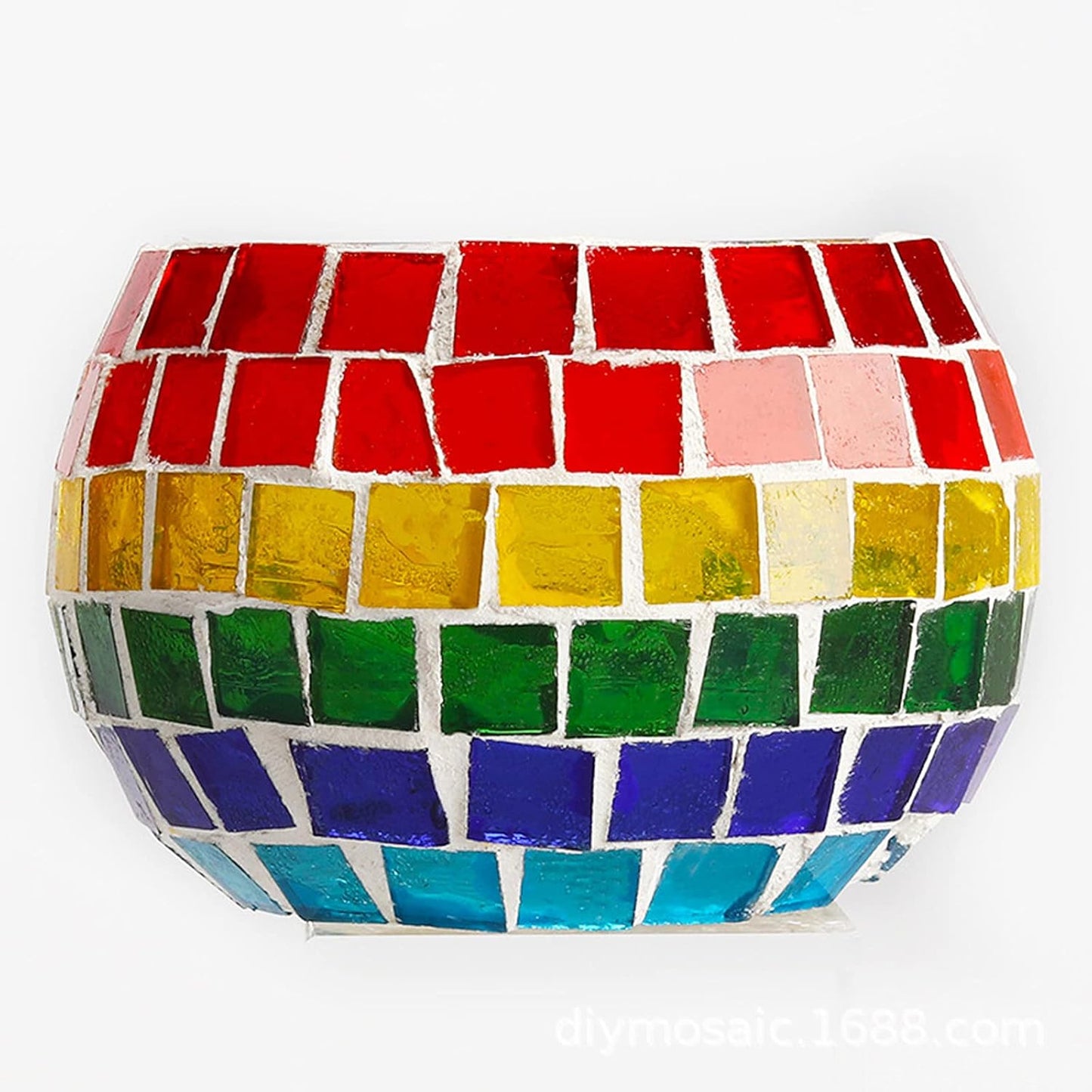 Mosaic Tiles 270 Pieces / 200 g Pack of Colored Mica Glass Mosaic Tile Supplies for Home Decoration, DIY Crafts, Plates, Picture Frames, Flowerpots – 1x1 cm Square Tiles (Tanzanite)