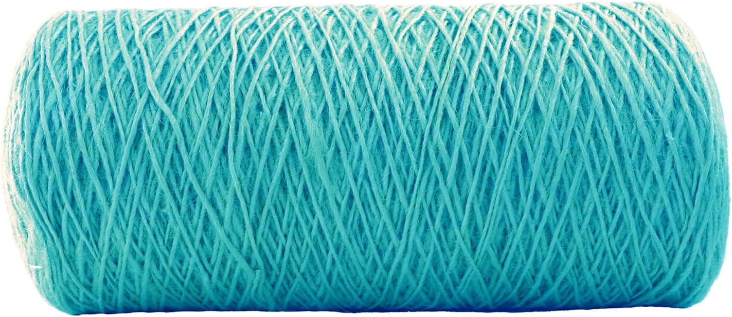1mm x 1500 Feet Blue Jute Rope, Twine for Gardening Tomato Climbing Plant Tie Floristry Crafts Gift Wrapping Packing Decor