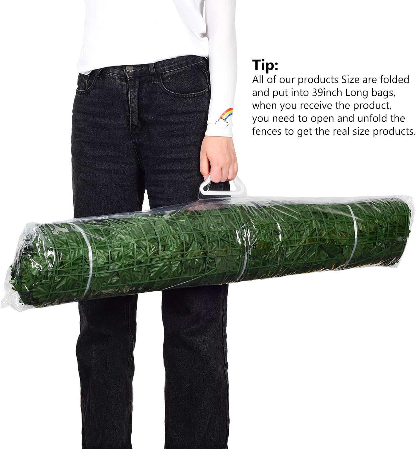 DearHouse Artificial Ivy Privacy Fence - 197x39.4in Artificial Hedges Fence and Faux Ivy Vine Leaf Decoration for Outdoor Indoor Garden Decor