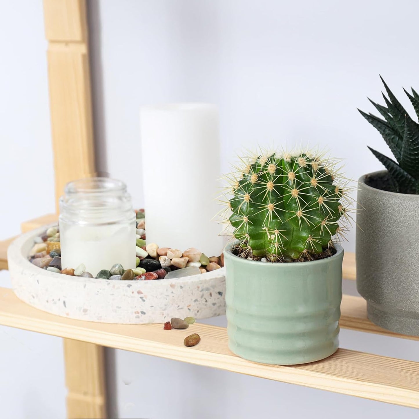 5lbs Small Succulent Rocks, 3/8 Inch Colorful Pebbles for Plants, Decorative Rocks for Plants Indoor, Vases, Planters and Outdoor Gardening Stones