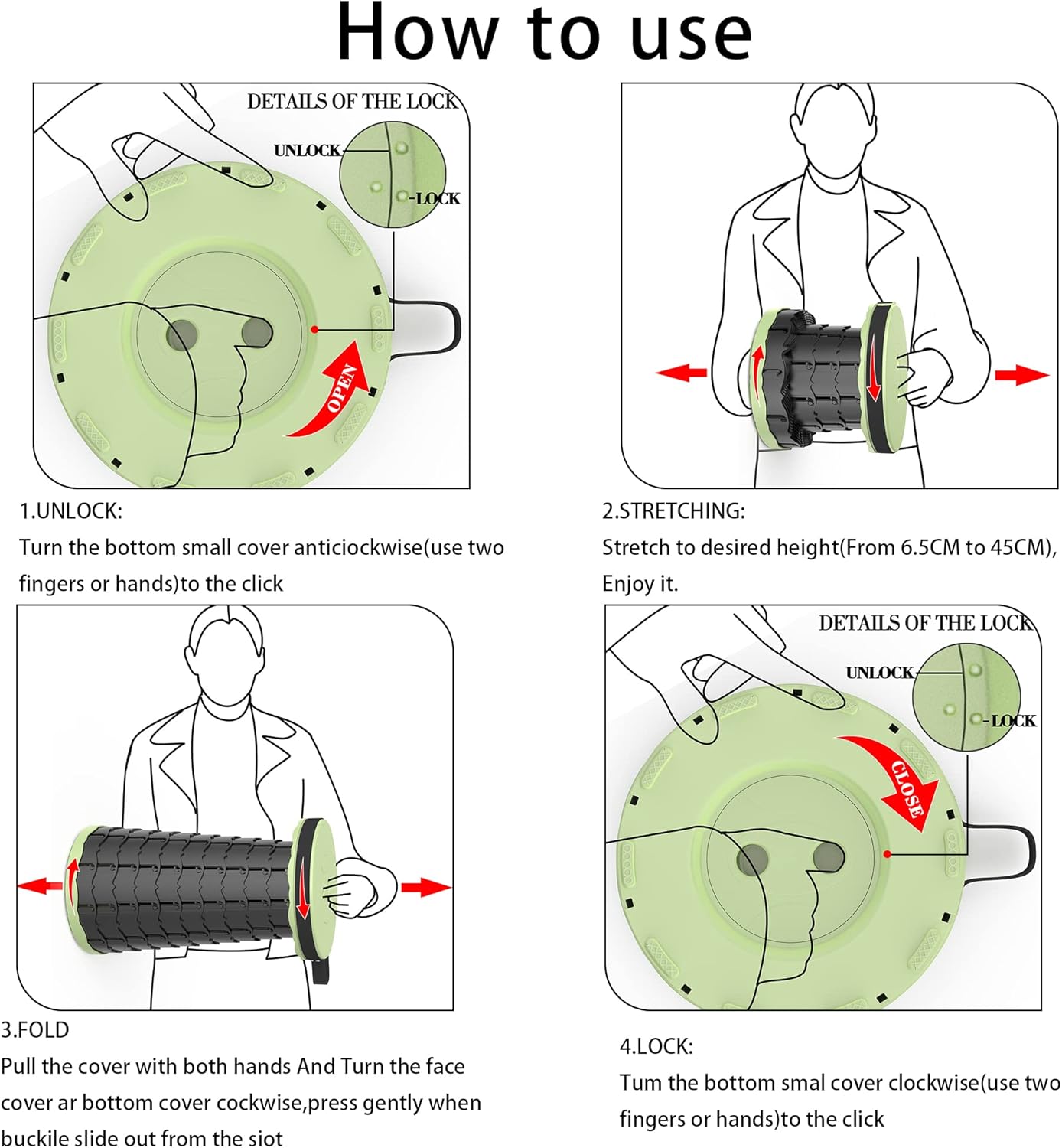 ALEVMOOM Upgraded Folding Stool with Cushion,Portable Collapsible Retractable Stool,Outdoor Chair,Yet More Sturdy Load Capacity 440lbs for Camping Garden Fishing Hiking BBQ with Carry Bag