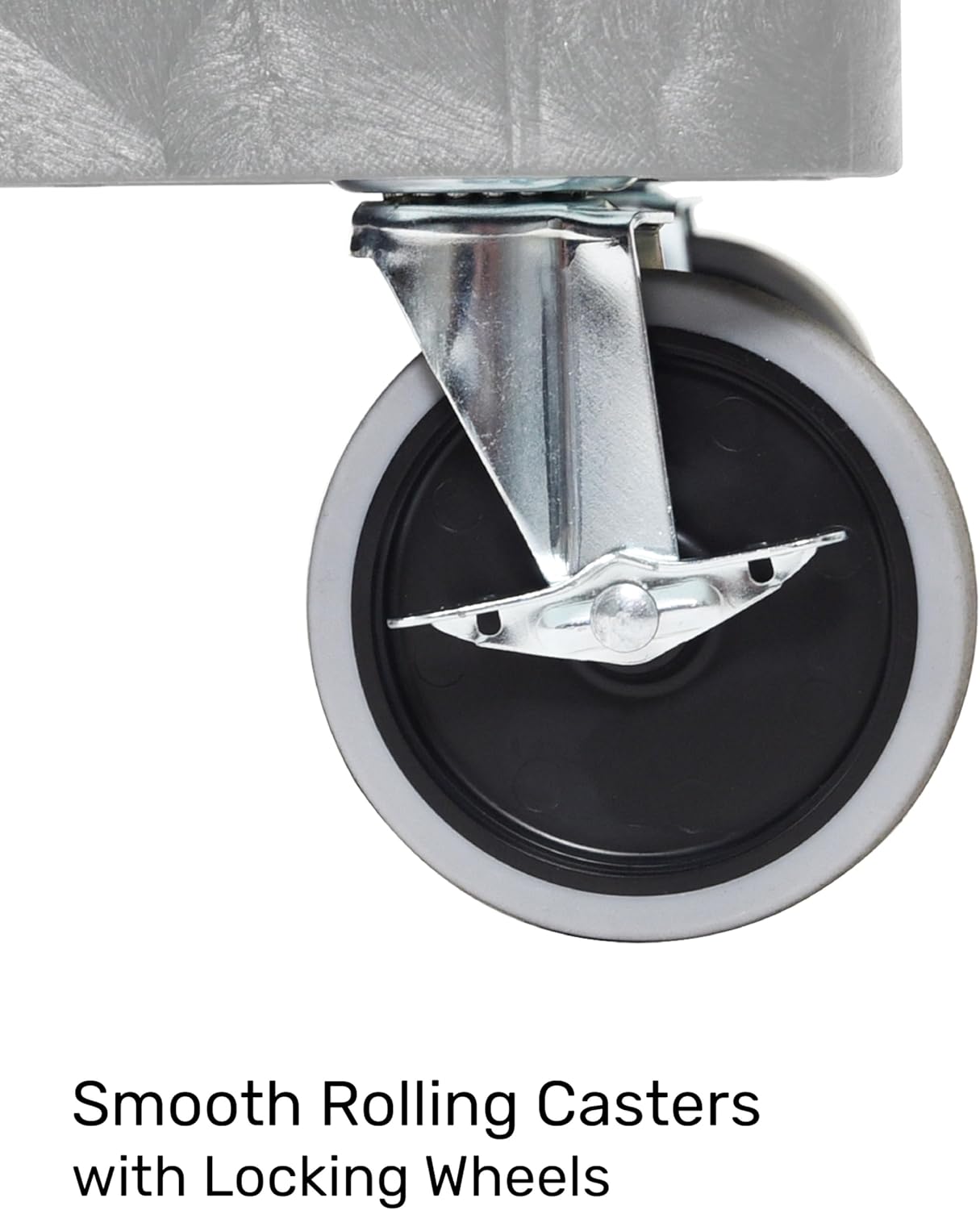 Tubstr Extra Large Two-Shelf Utility Cart with Wheels | 500 lb. Capacity Rolling Utility & Tool Cart for Warehouses, Industrial Settings, Auto Garages, & More (Gray, 45.5 x 24.5)