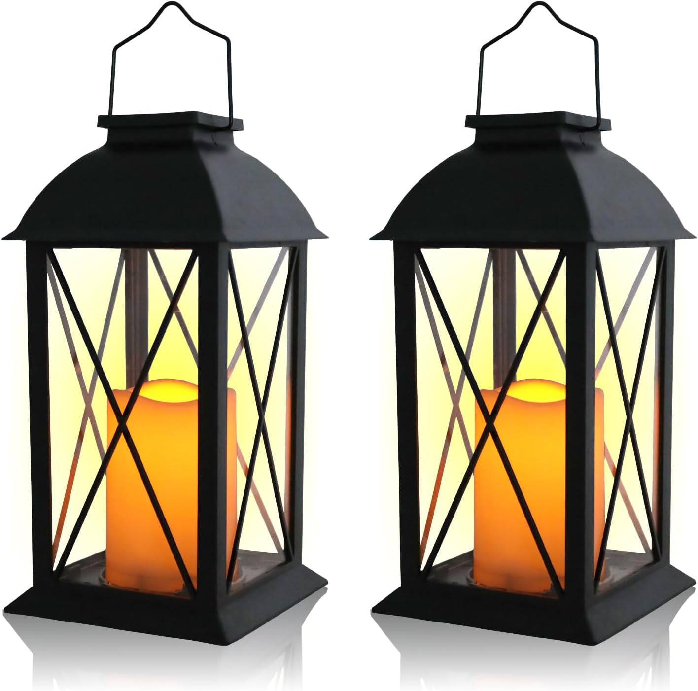 Afirst Solar Lantern Outdoor, 2 Pack Hanging Decorative Outdoor Lights Waterproof Umbrella Lights for Patio Garden, Table,Party Decor