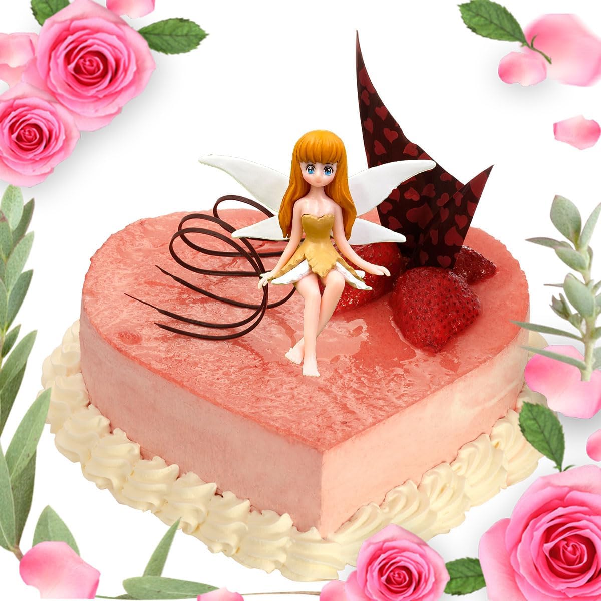 Suartus Miniature Fairy Figurines - 4Pcs Small Flower Fairies Ornaments Resin Mini Fairy Figurines Tiny Elf for DIY Fairy Garden Flower Pot Bonsai Micro Landscapes Craft Decoration Accessories