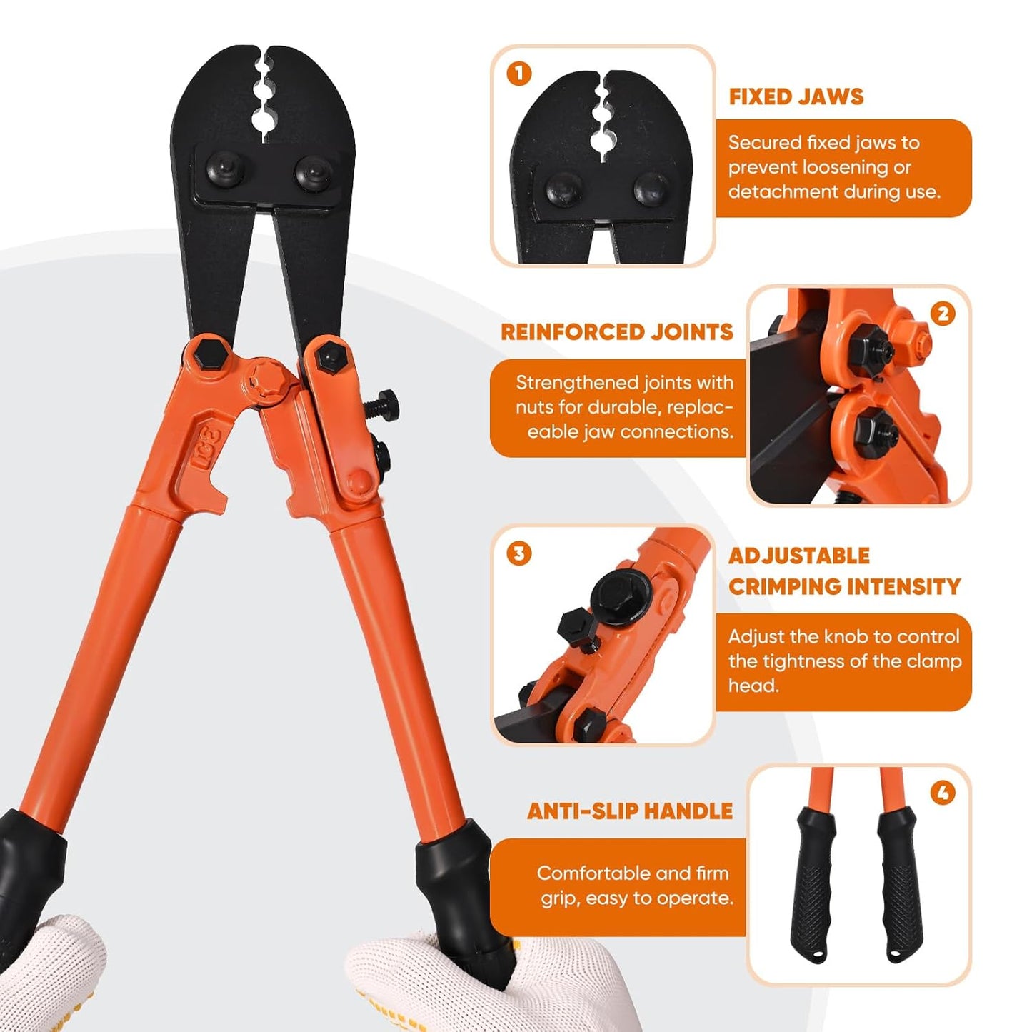 100FT 1/8" Stainless Steel Cable with Wire Rope Crimping Tool and Cable Cutter, 1760 lbs Breaking Strength, 7x7 Strands Aircraft Cable for Deck Railing, Porch Fence, String Light