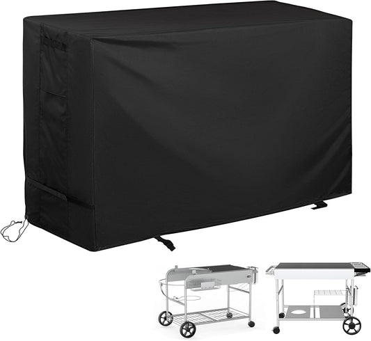 Pizza Oven Table Cover for BBQMall Pizza Oven Table Cart, Outdoor Grill Cart Cover for GRILL FORCE Pizza Oven Stand/Pizza Topping Station