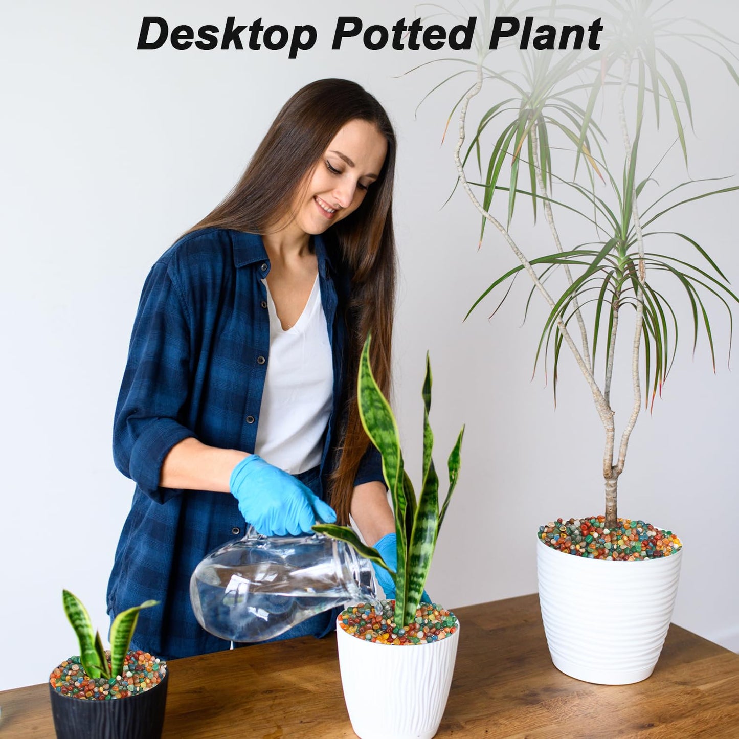 Vase Filler,Landscaping Pebbles, River Rocks Decorative Ornamental Pebbles, DIY Smoothed Rocks for Potted Plant Resin Art Vase Fillers Aquarium Gravel Rocks (Colorful, 5 Pounds)