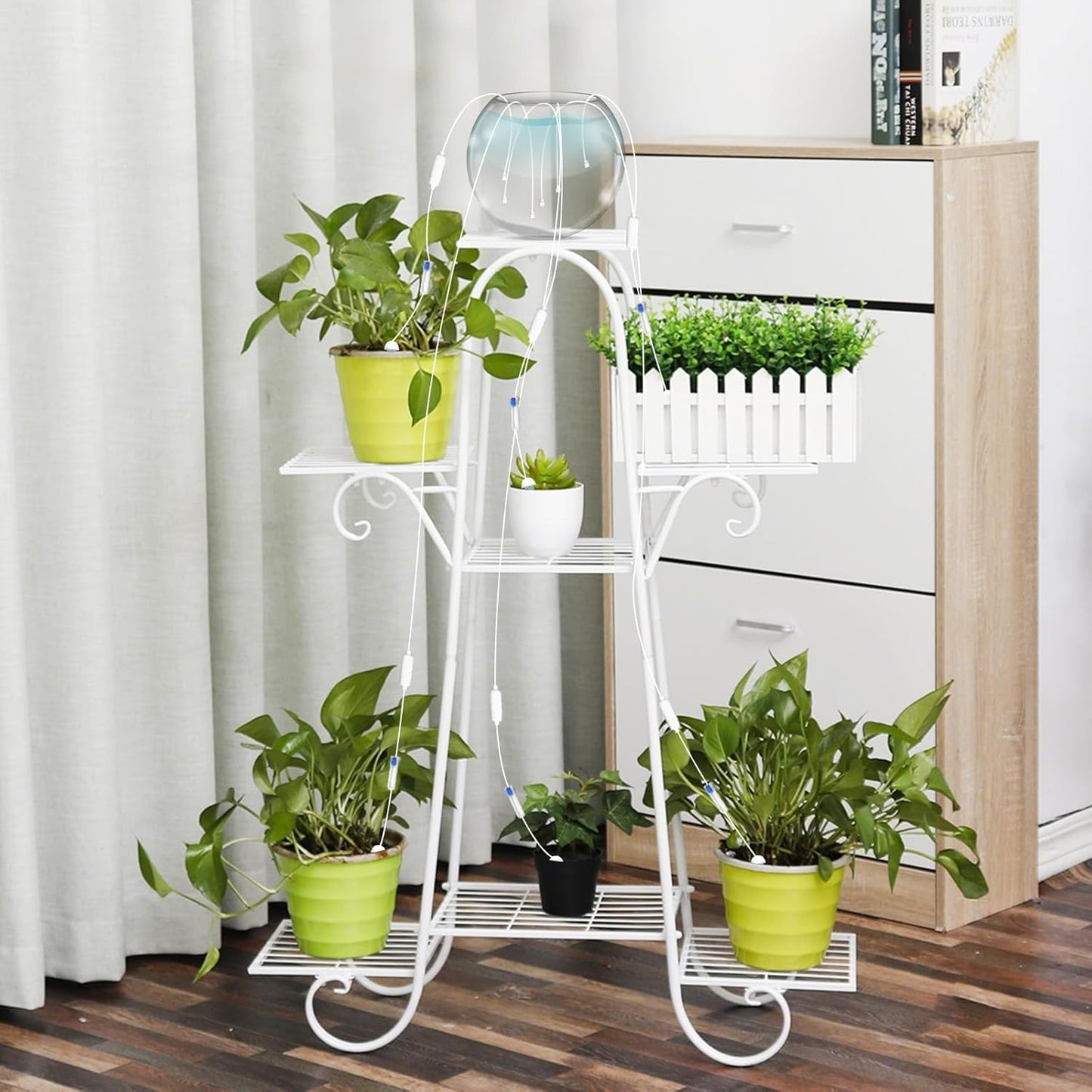 Plant Watering Seepage Devices, Insert into Soil, Self Watering Stakes for Indoor & Outdoor Plant, Automatic Irrigation (4 PCs)