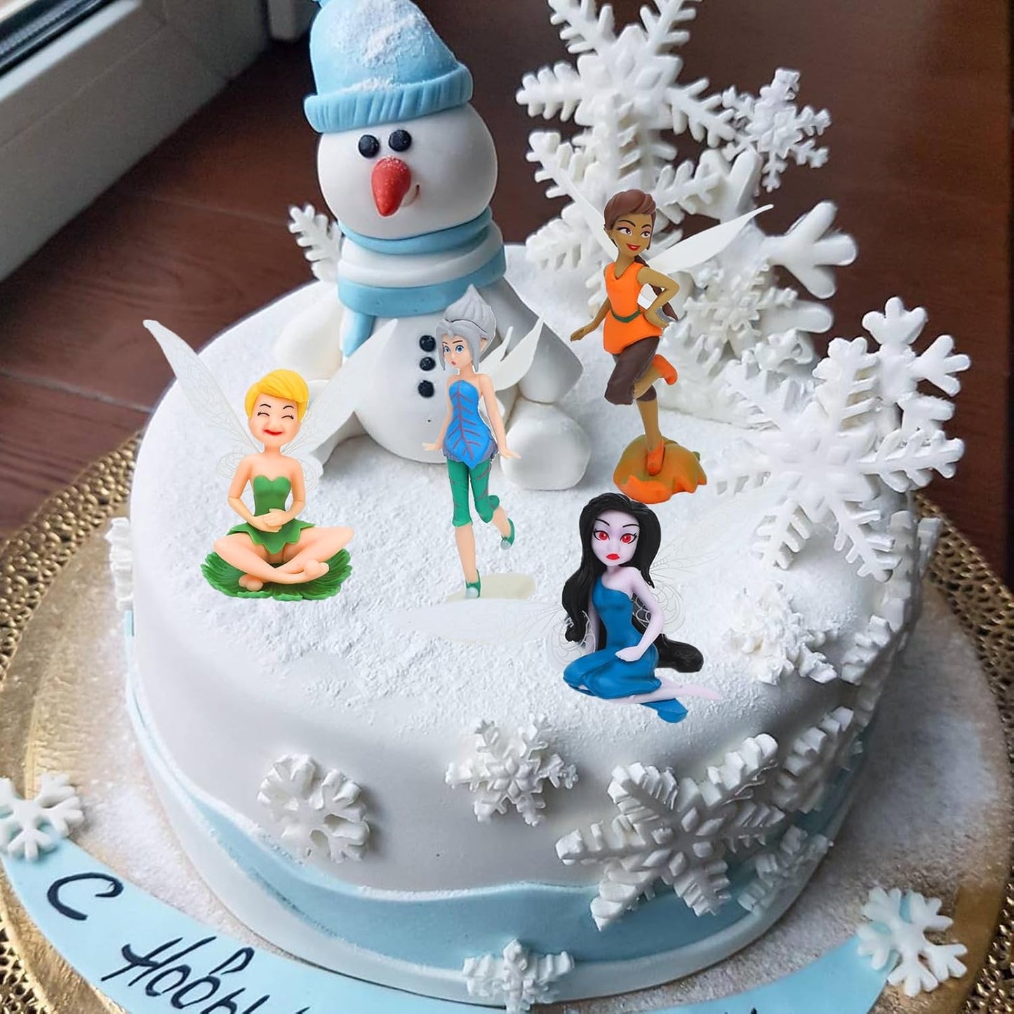 ONEST 13-Piece Miniature Garden Accessories - Small Hand Painted Fairy Figures, Girl Fly Wing Figurines for Car Decor, Fairy Garden, Flower Pot, Birthday Cake Topper