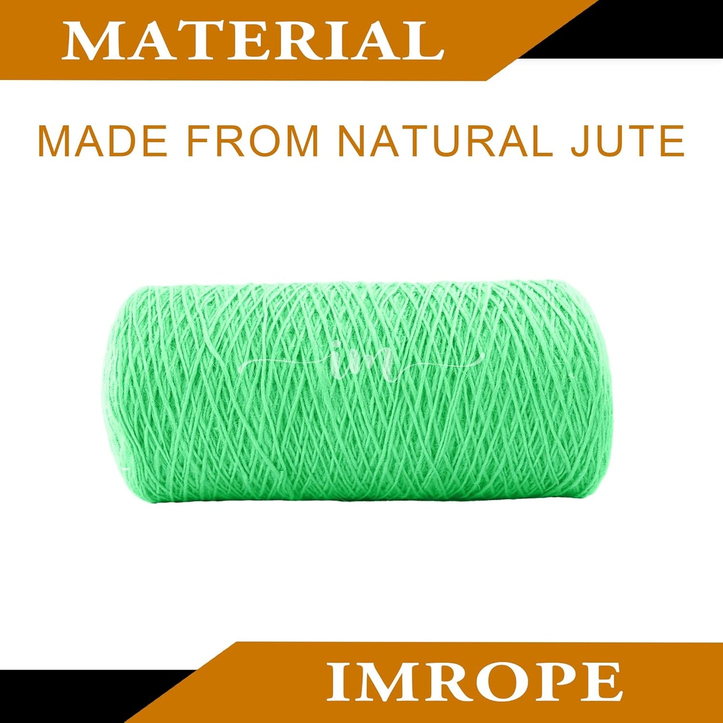1mm x 1500 Feet Light Green Jute Rope, Twine for Gardening Tomato Climbing Plant Tie Floristry Crafts Gift Wrapping Packing Decor
