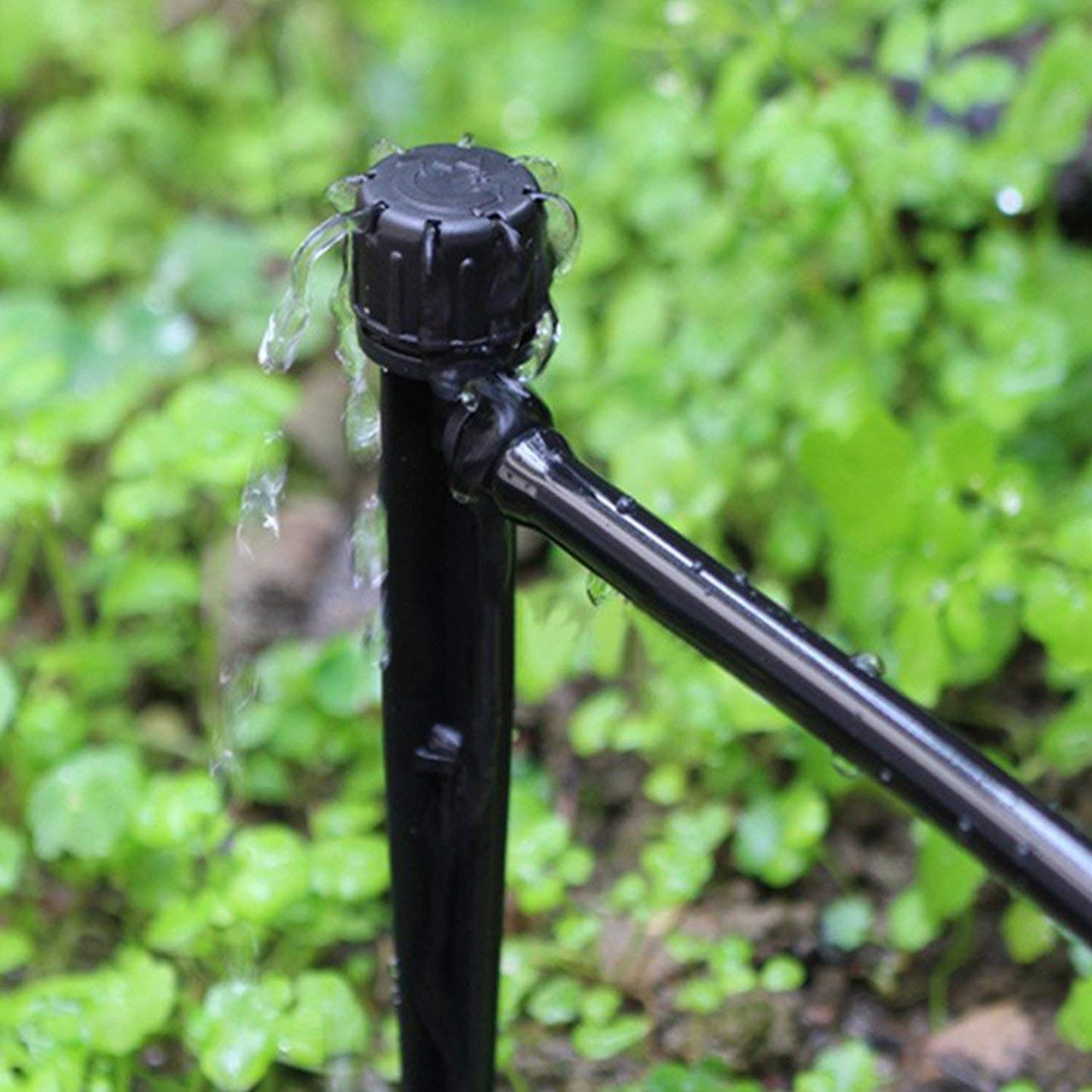 Set of 100 Drip Emitters Perfect for 4mm / 7mm Tube, Adjustable 360 Degree Water Flow Drip Irrigation System for Watering System.