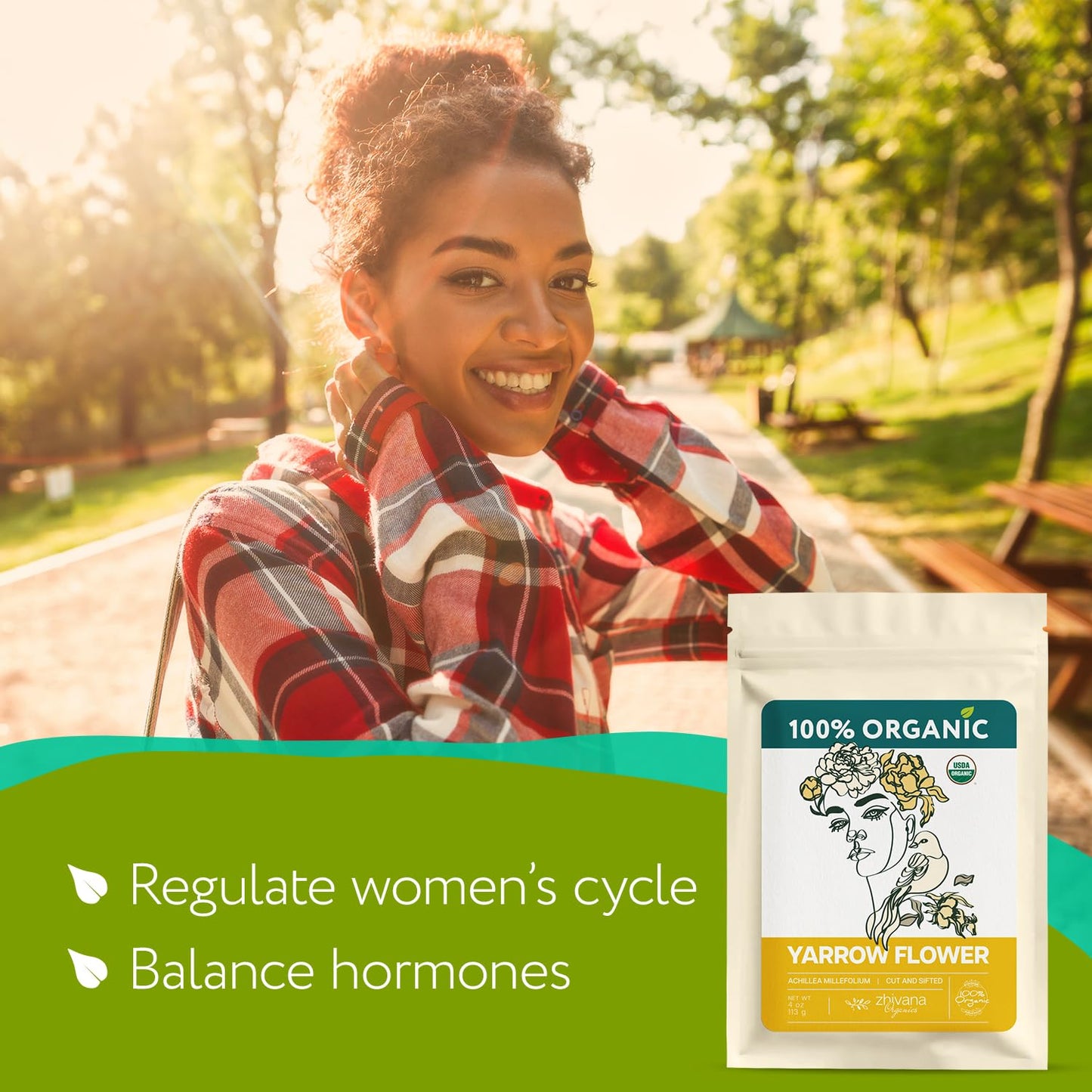 Yarrow Flower Tea Organic (4oz.)- Dried Yarrow Herb Loose Leaf - Herbal Tea to Support Healthy Immune Function & Relaxation