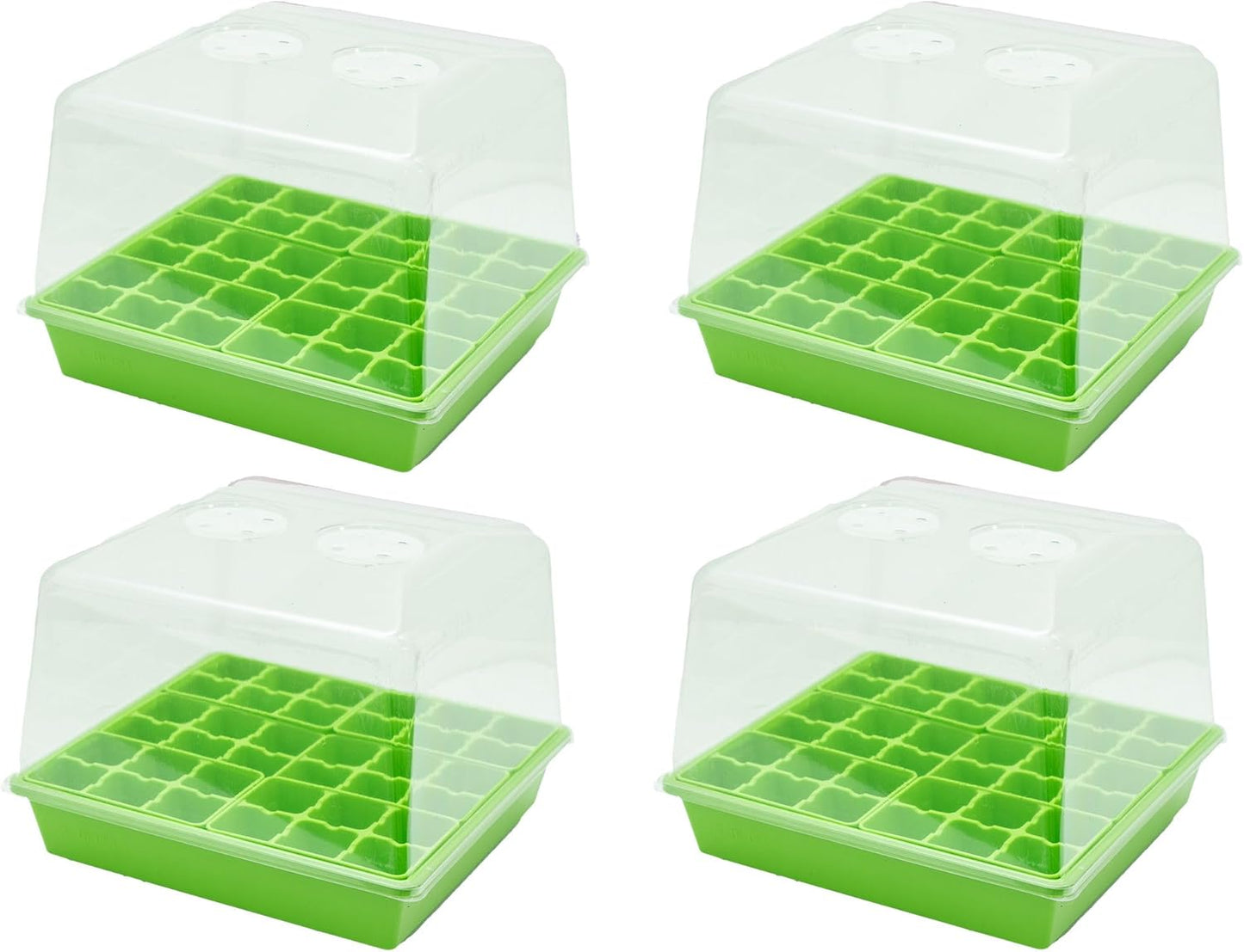 Bootstrap Farmer Countertop Seed Starter Kit in Green, Reusable 1010 Tray Bundle with Inserts and Humidity Dome