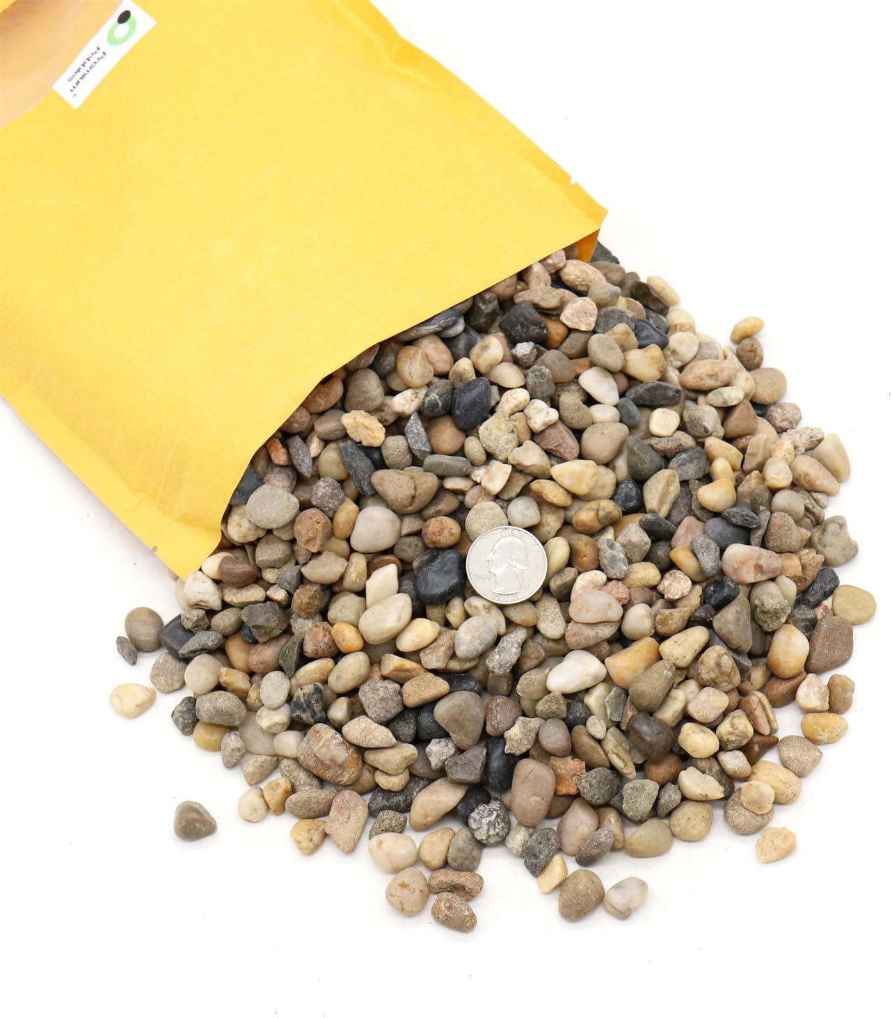 Rocks for Plants. Mixed Color Decorative Pebbles. 1/5 Inch 5 lbs. for Garden, Landscaping, Indoor, Vase fillers, Crafting, Succulents, pots, Plants (Mini (0.2 Inch), Mixed Color, 5)