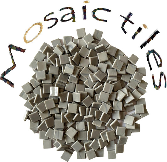 SMEIINIK 1.1lb Bulk Iridescent Color Mosaic Tiles for Crafts, Glass Mosaic Pieces, Stained Glass Tiles, 260 Pieces, 15mm Square, Polished Edge, Art Deco Style, Not Water Resistant