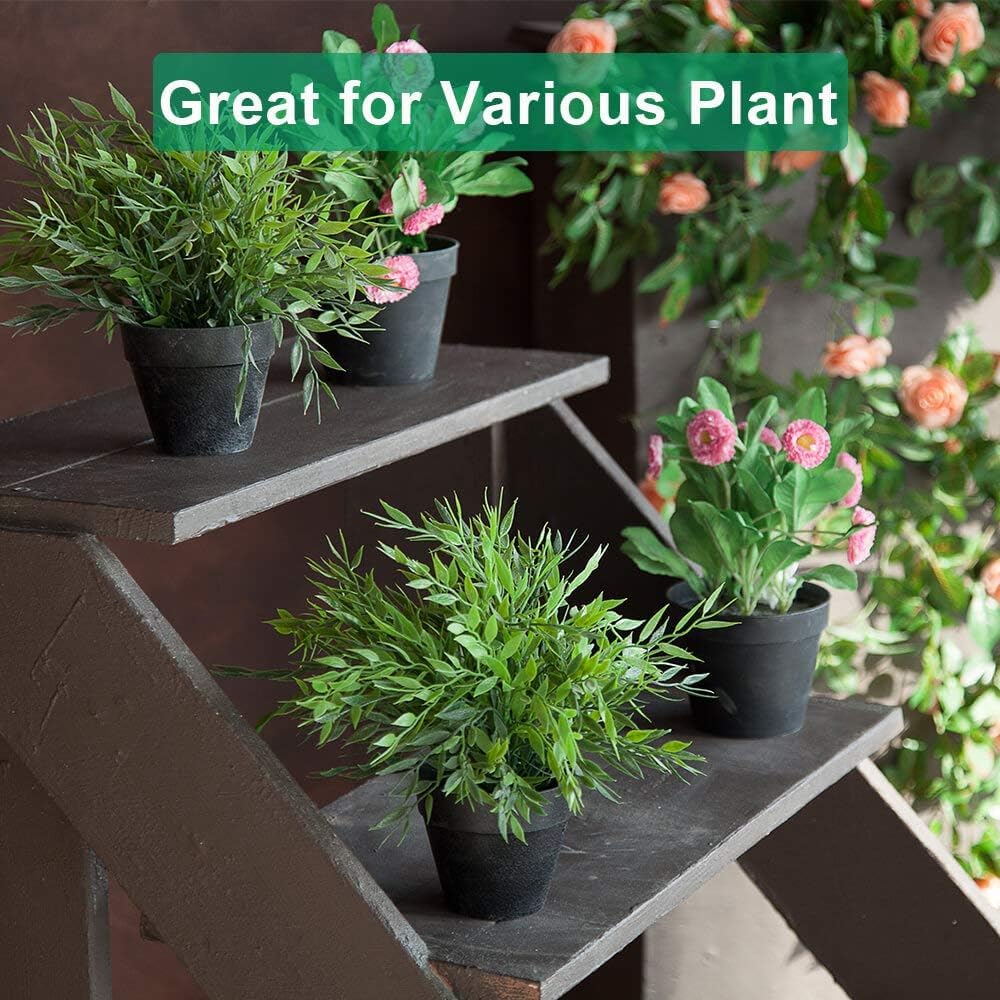 vensovo 6 Inch Black Terracotta & Clay Pots for Plant with Saucer - 4 Pack Medium Terra Cotta Planter with Drainage Hole, Flowerpot for Indoor Outdoor Plants, Crafts, Wedding Favor