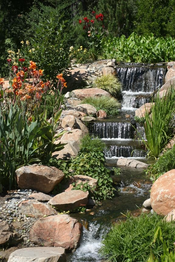HALF OFF PONDS Pond Free Cascade 4100 Waterfall Kit with 10' x 20' EPDM Liner and 4,100 GPH Pump - PMDP8