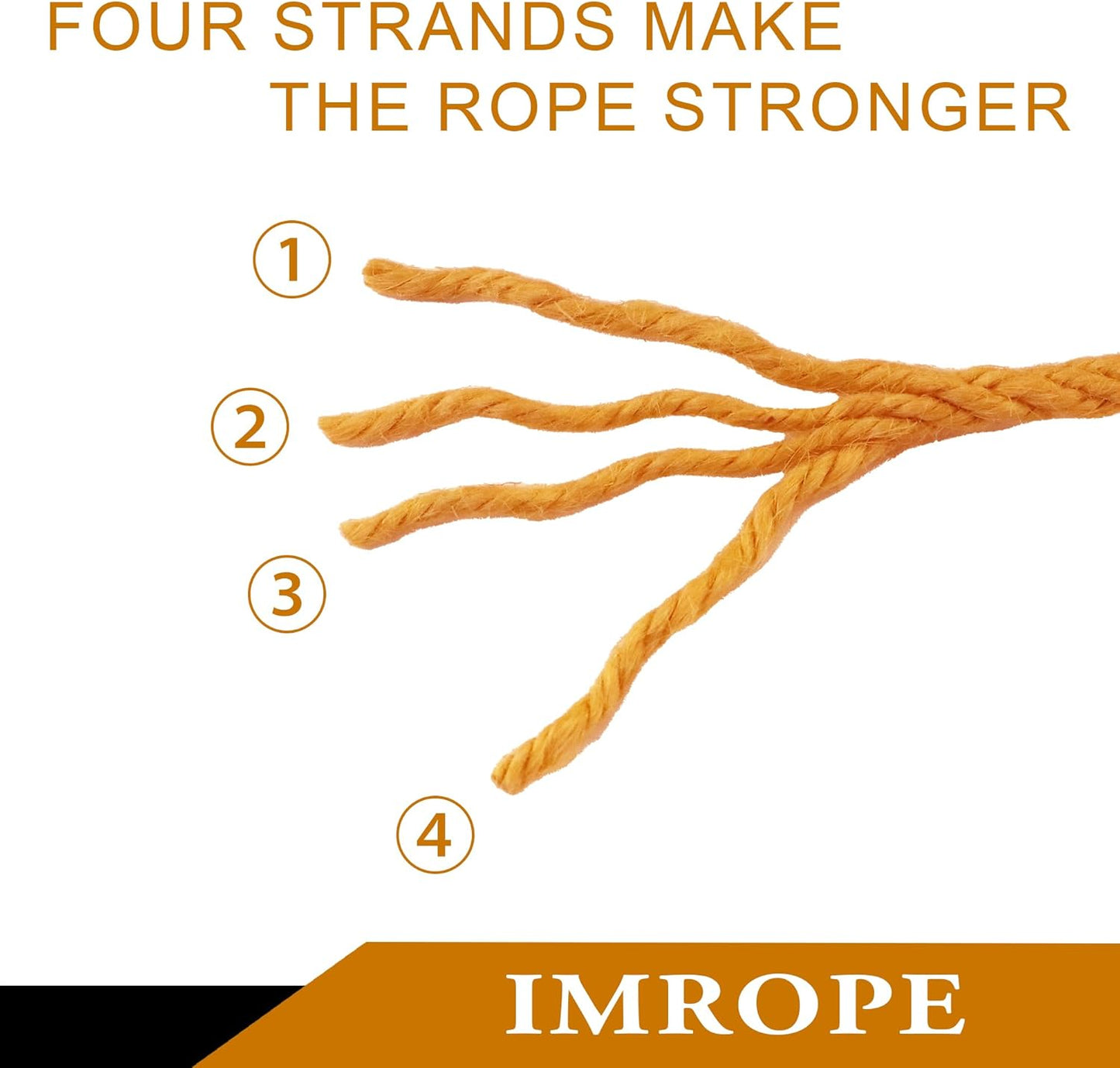 6mm x 100 Feet Orange Jute Rope, Twine for Gardening Tomato Climbing Plant Tie Floristry Crafts Gift Wrapping Packing Decor