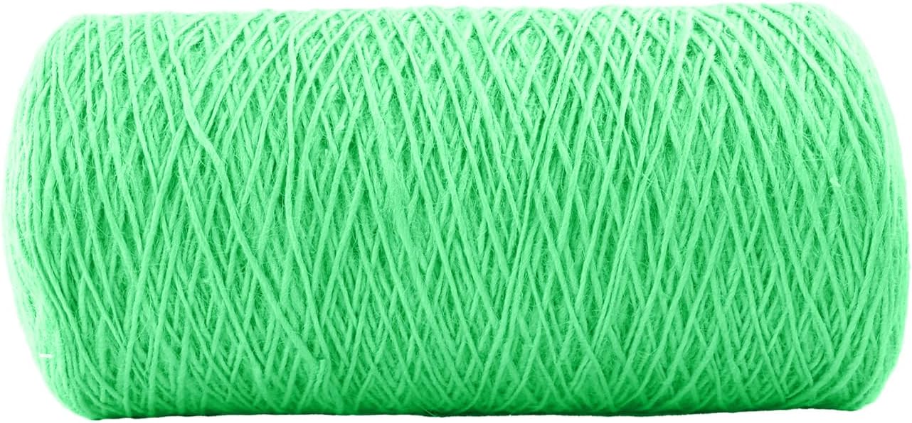 1mm x 1000 Feet Light Green Jute Rope, Twine for Gardening Tomato Climbing Plant Tie Floristry Crafts Gift Wrapping Packing Decor