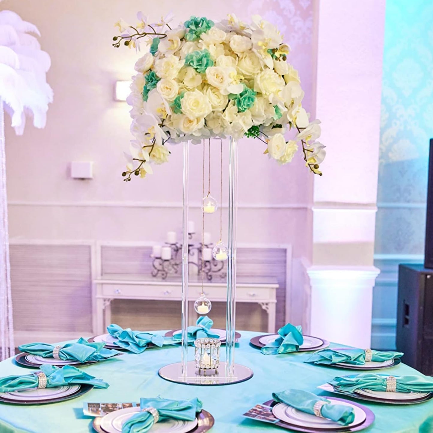 3.15"/ 8cm Hanging Tealight Candle Holder Glass Globes Air Plant Orb Glass Candlestick Lights Terrariums Candles Terrarium Vase Containers Home Decor Indoor Outdoor Garden DIY Gifts (30)