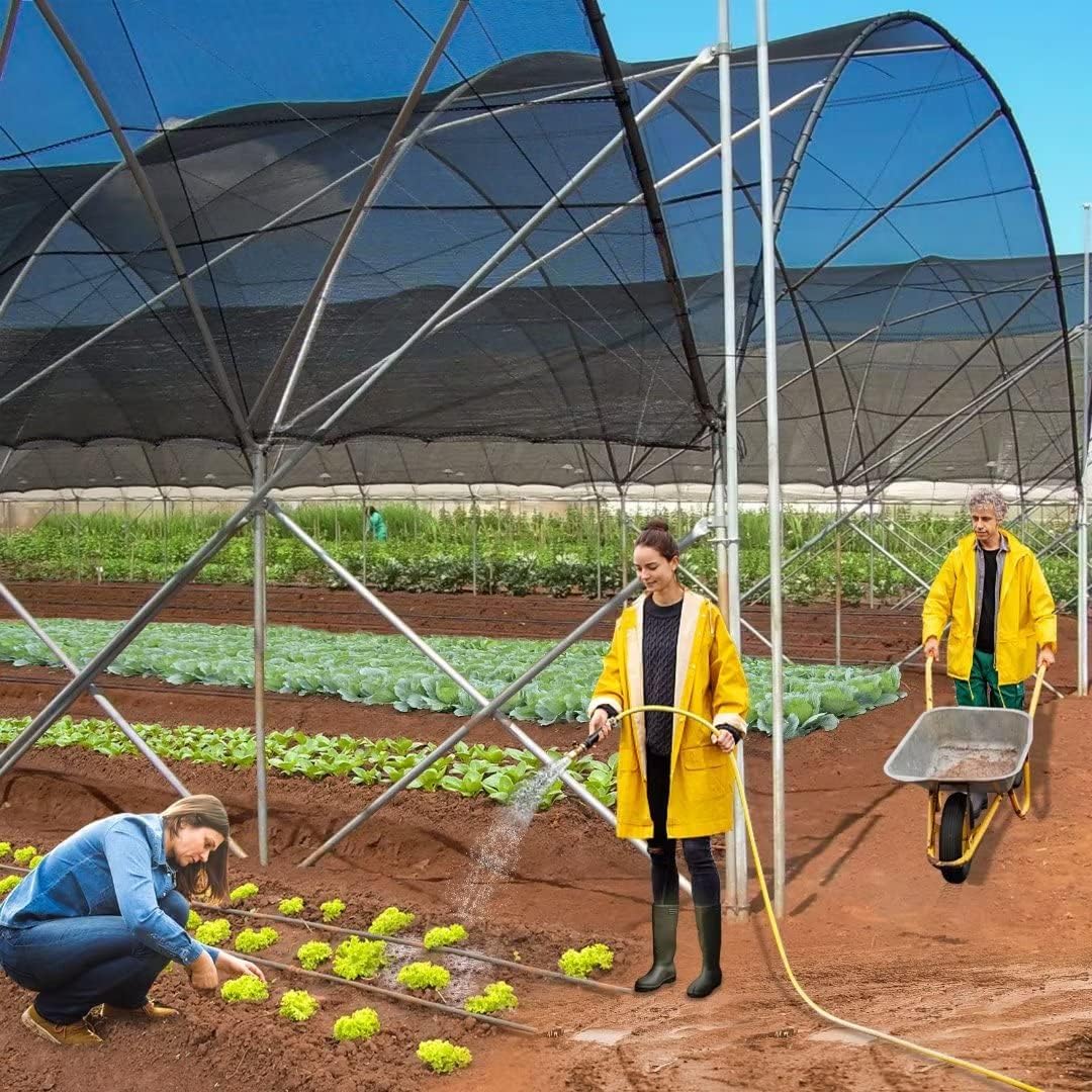 12'x20' Shade Cloth -for Garden Plants,40% Sunblock Shade Neting for Outdoor Greenhouse Patio Lawn Plant Sun Shade Cloths for Kennel Chicken Coop Easier to Hang Shade Net Cover