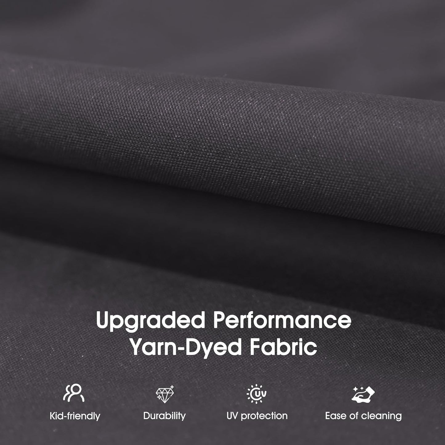 PURPLE LEAF Outdoor Patio Porch Swing with Stand, 2-seat Swing Chair with Adjustable Tilt Canopy All-Weather Steel Frame for Backyard Front Porch Lawn, Cushions and Pillow Included, Grey