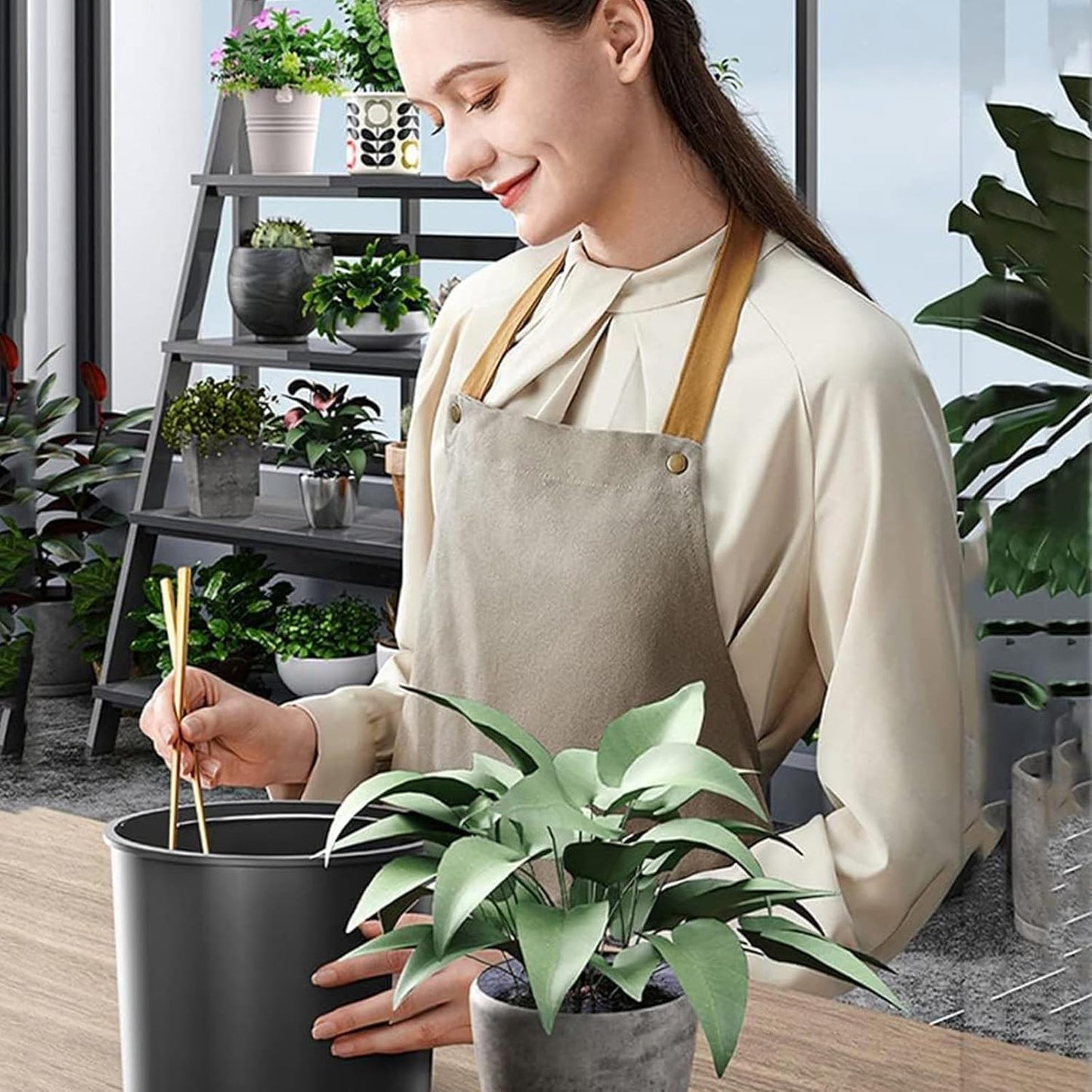 Smart Waste Kitchen Composter,Kitchen Compost Bin,Electric Composter with Single Button Design, Auto Food Cycler with 2.5L Drying Filter,for Apartment Kitchen Countertop,220V