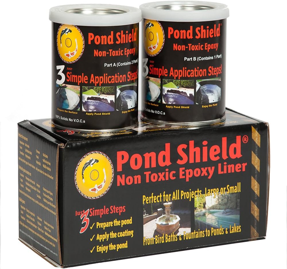 Pond Armor SKU-CBLUE-QT-R Non-Toxic Pond Shield Epoxy Paint, 1.5-Quart, Competition Blue, 48 Fl Oz (Pack of 1)