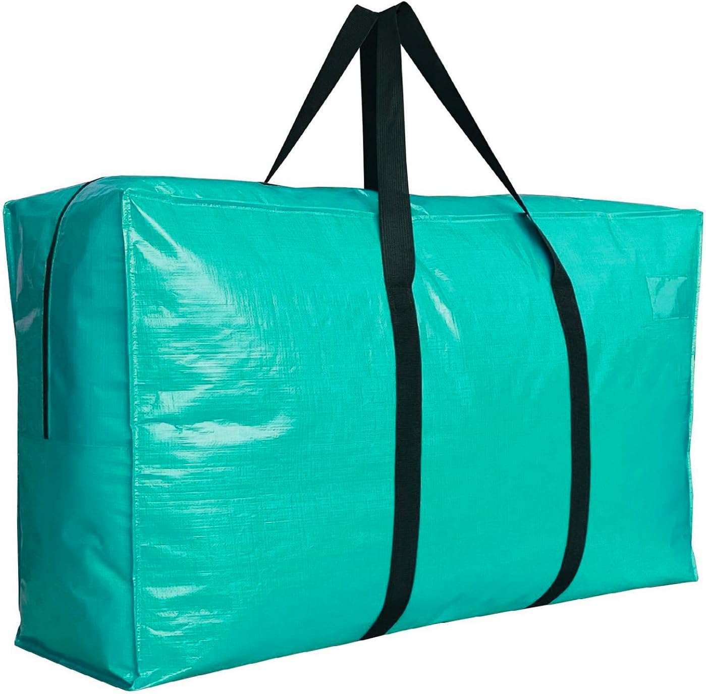Extra Large Storage Bags, Jumbo Moving Tent Storage Bags, Foldable Big Turquoise XXL Duffle Bag for Travel, 56x27x15inch - 1PACK