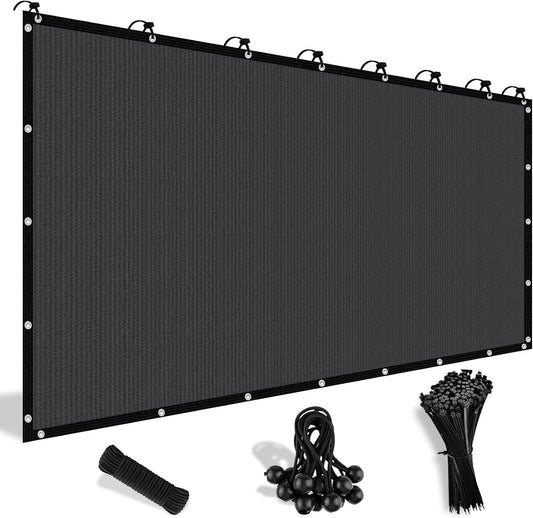 Shade&Beyond 90% Sun Shade Cloth with Grommets, 12' X 12' Pergola Shade Cover Canopy, Mesh Tarp Sun Screens for Patio, Outdoor, Garden, Backyard, Dark Gray