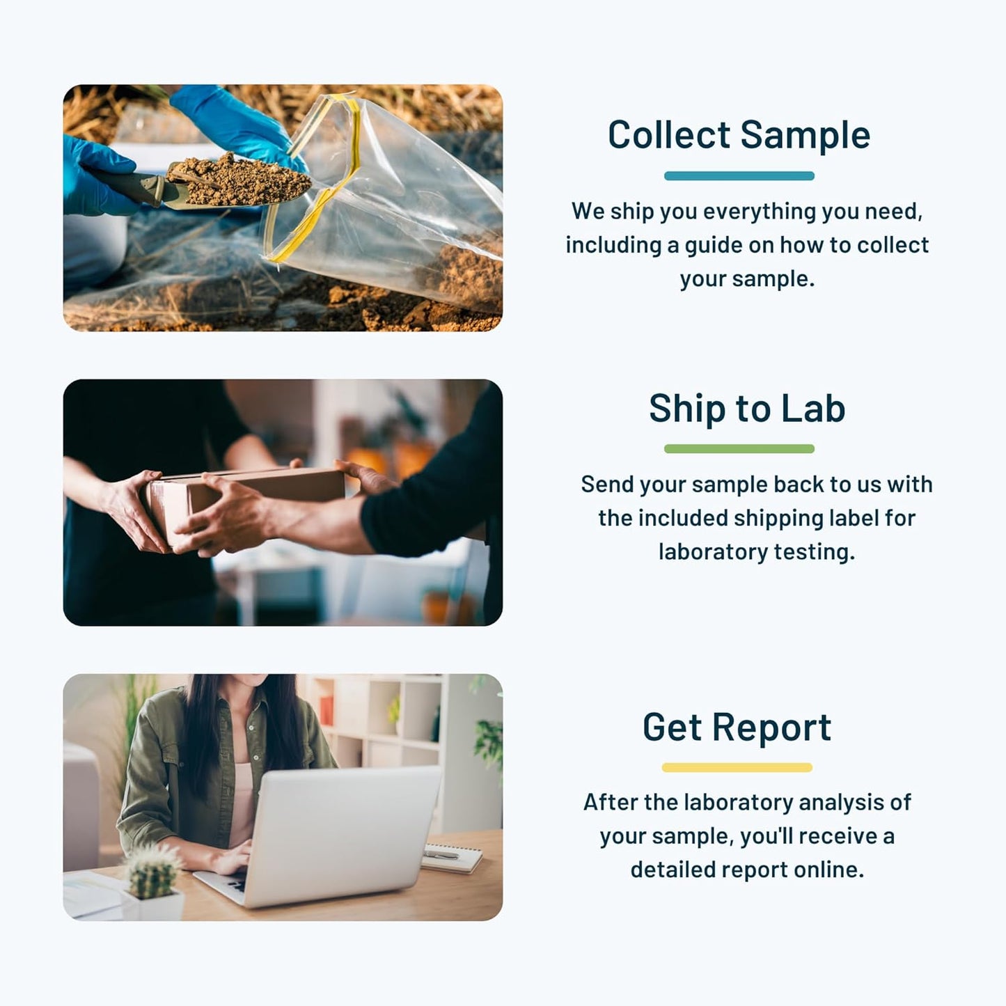 Essential Soil Test by SimpleLab | Soil Quality Tester for 5 parameters Like pH, Organic Matter, Nitrate, Phosphorus, and Potassium | Soil Testing Kit