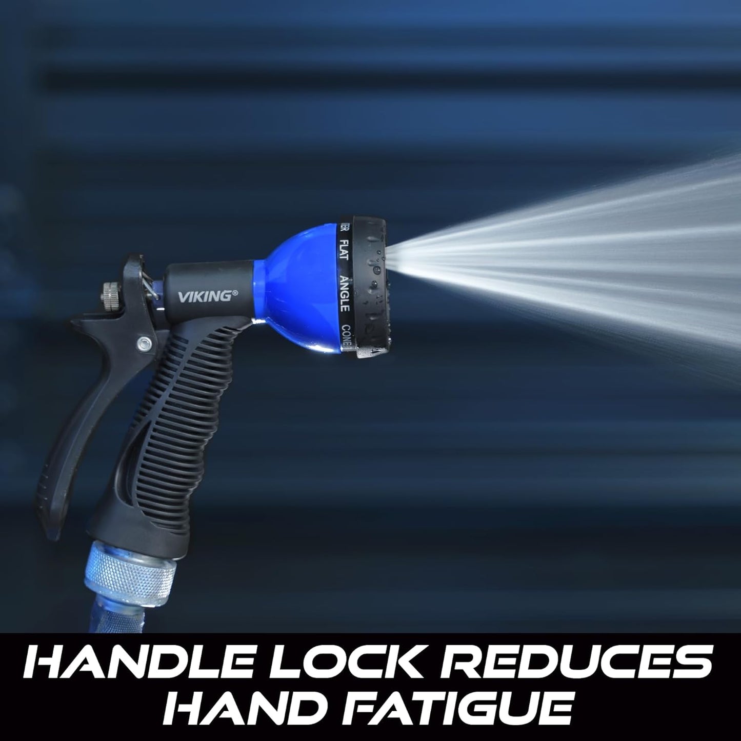 VIKING Hose Nozzle, Garden Hose Nozzle with 8 Spray Patterns, Adjustable and Heavy Duty for Washing Car, Watering Plants, Washing Pets, and Home Use