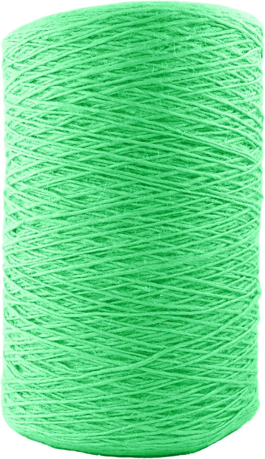 1mm x 3000 Feet Light Green Jute Rope, Twine for Gardening Tomato Climbing Plant Tie Floristry Crafts Gift Wrapping Packing Decor