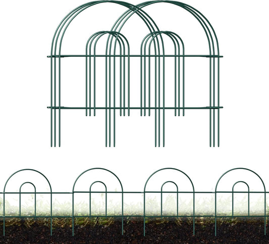 Decorative Garden Folding Border Fence, Metal Wire Edging Flower Fence Panel 18in X20ft Outdoor Patio Landscape