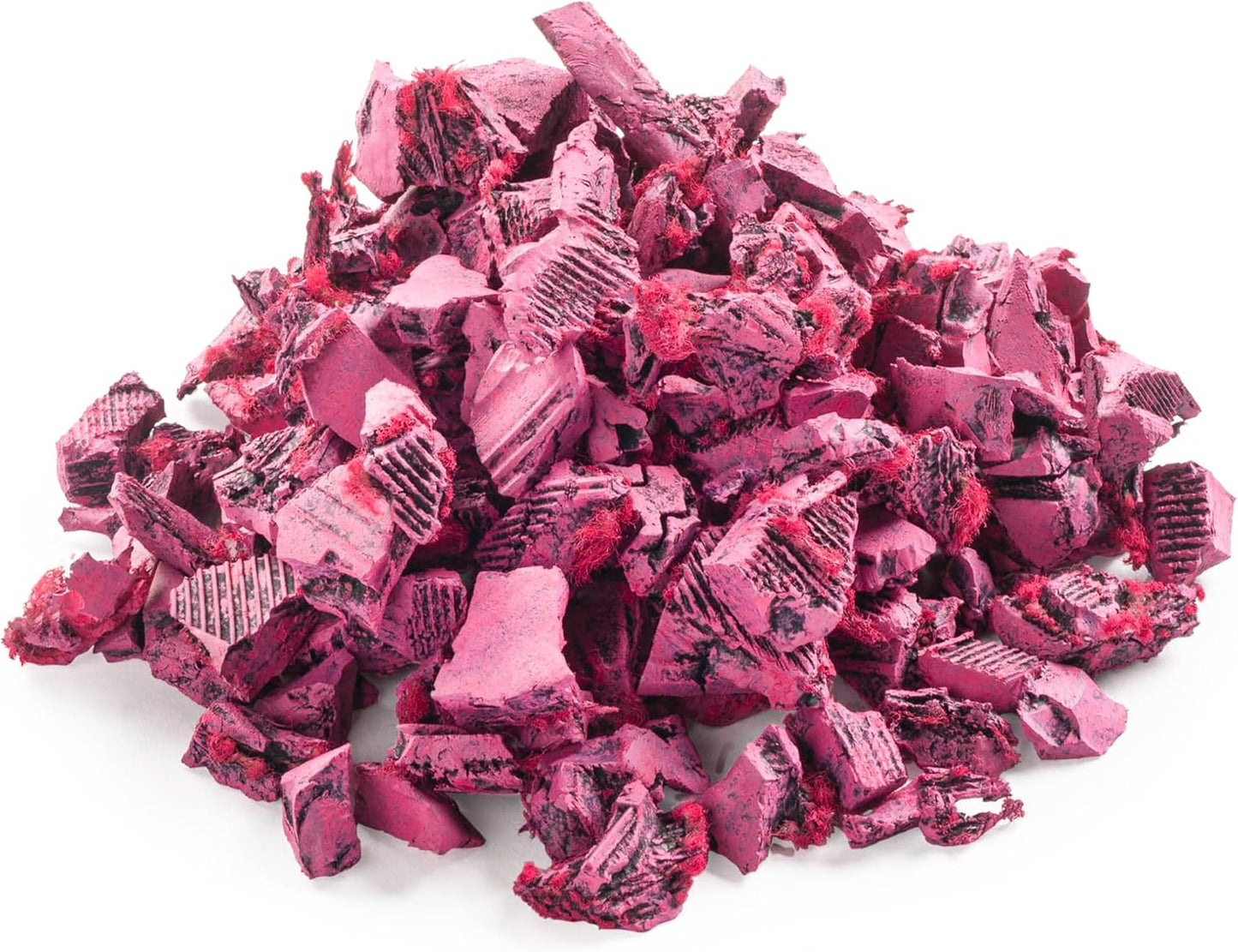 Playsafer Rubber Mulch Nuggets Protective Flooring for Playgrounds, Swing-Sets, Play Areas, and Landscaping (Hot Pink, 16 CU. FT. - 400 LBS)