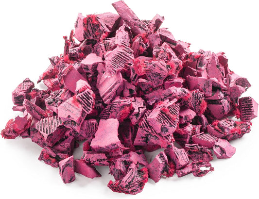Playsafer Rubber Mulch Nuggets Protective Flooring for Playgrounds, Swing-Sets, Play Areas, and Landscaping (Hot Pink, 16 CU. FT. - 400 LBS)