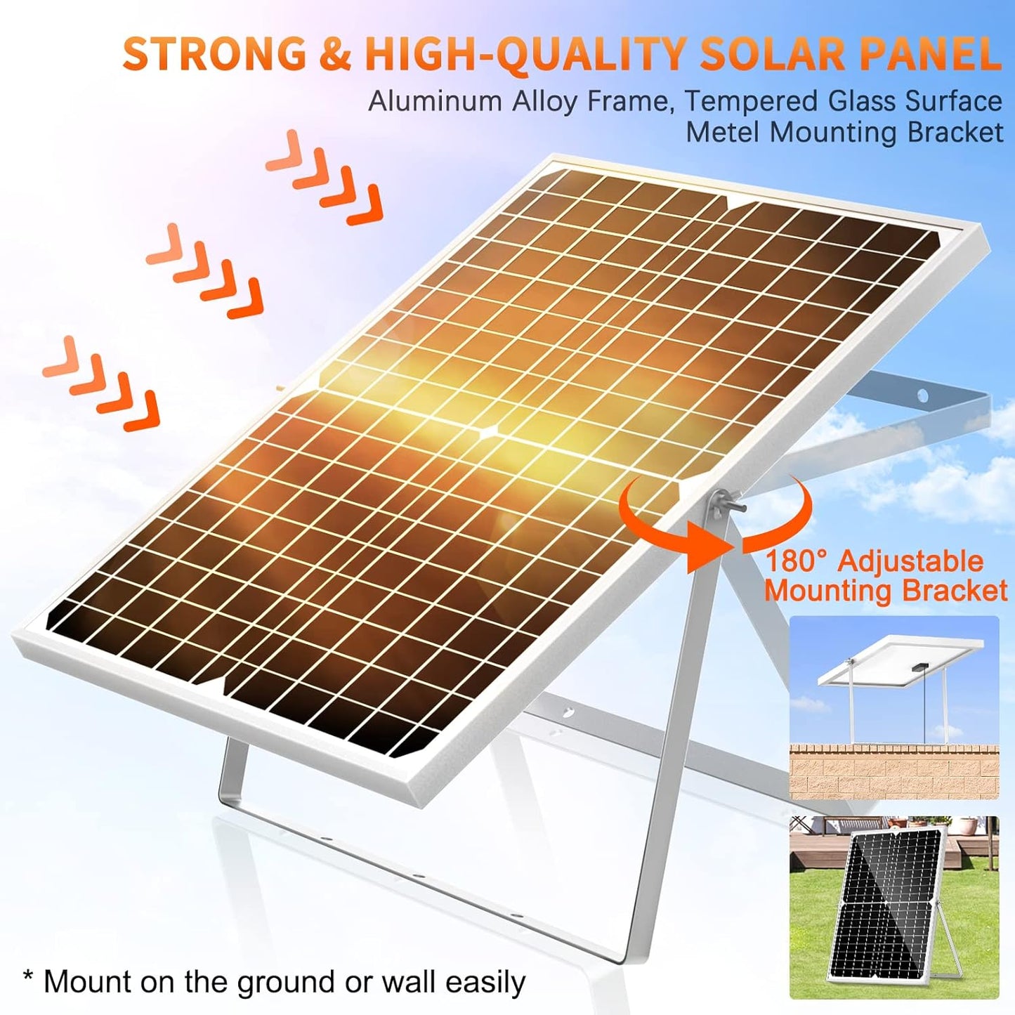 Solar Fountain Pump, 25W Solar Pond Pump 450GPH Solar Powered Water Fountain with 16.5Ft Extendable Power Cord, 4 Style Sprayers and Barrier Bag for Ponds, Water Features