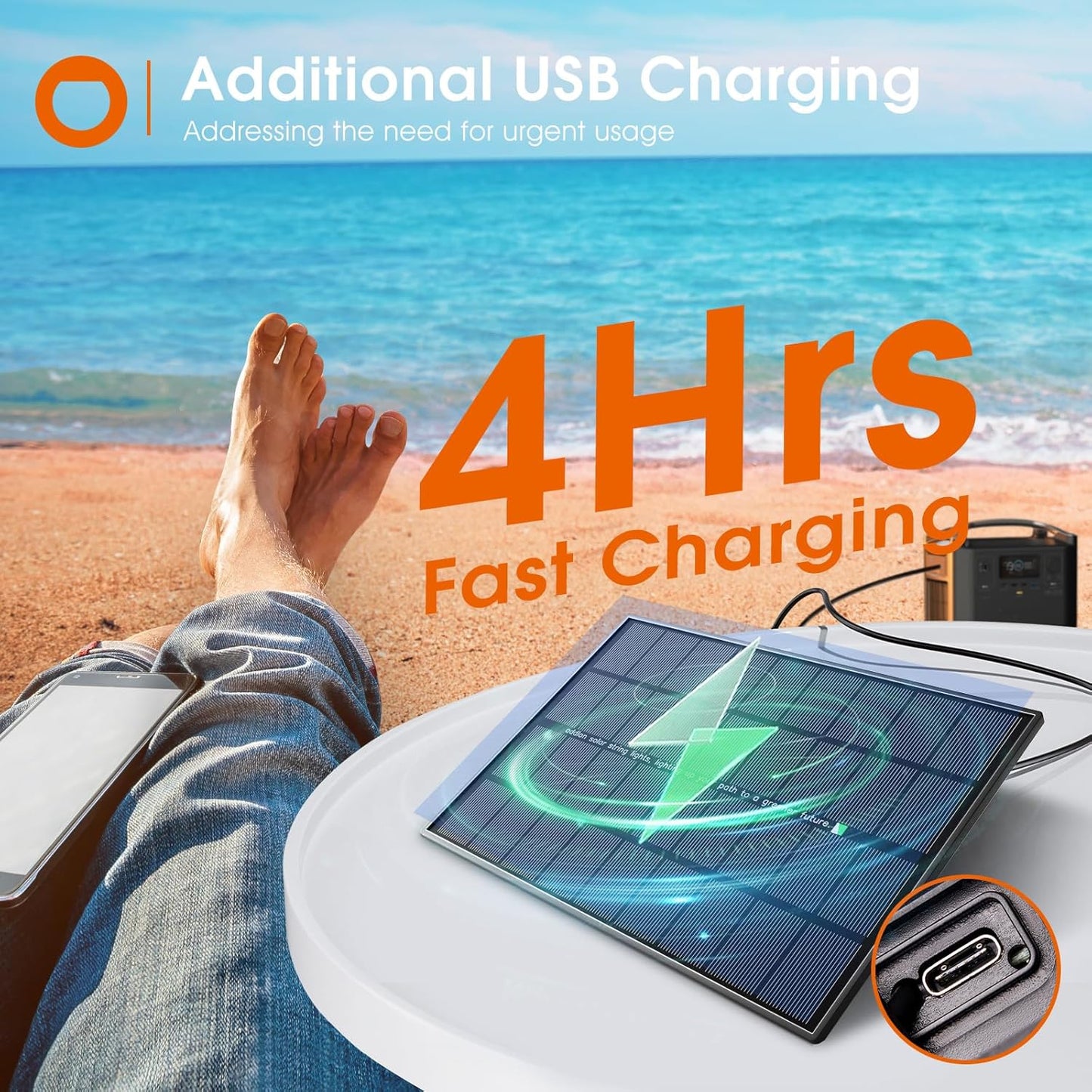 addlon 102FT(96+6) Solar String Lights Outdoor Waterproof with 6W Panel USB Charing & Remote Control Patio Lights Long Last for 20+Hrs Dimmable Solar Power LED Bulbs for Porch Garden Market Bistro