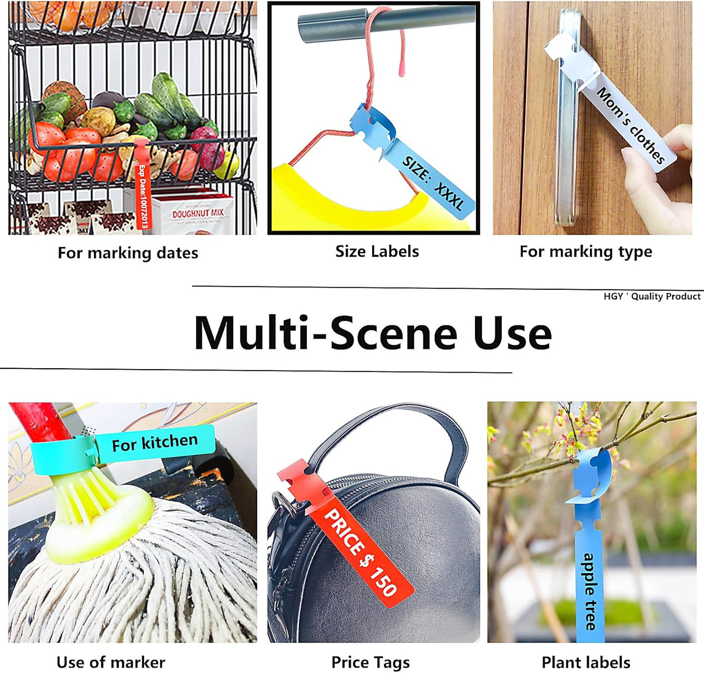 100Pcs Pink Tree Tags Wrap Around Plant Tags Markers,Removable, Adjustable Garden Labels Plant Tags with Large Writing Surface 8.27"x0.8"