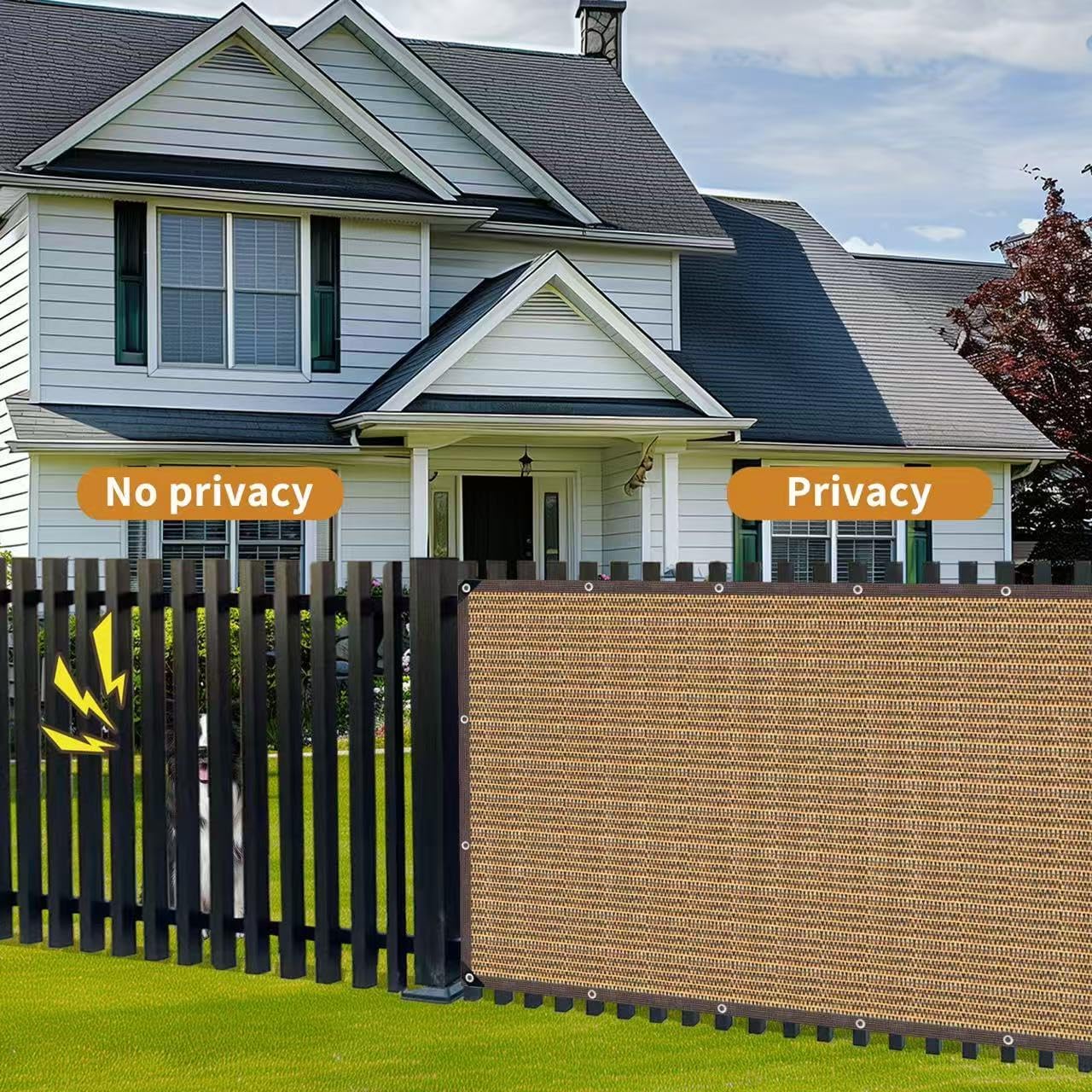 80% Shade Cloth -6x8FT Sunblock Net with Grommet,Lightweight and Durable UV Protection,Shade Cloth for Garden Patio Pergola Balcony Plants Greenhouse Dog Kennel Chicken Coop Outdoor