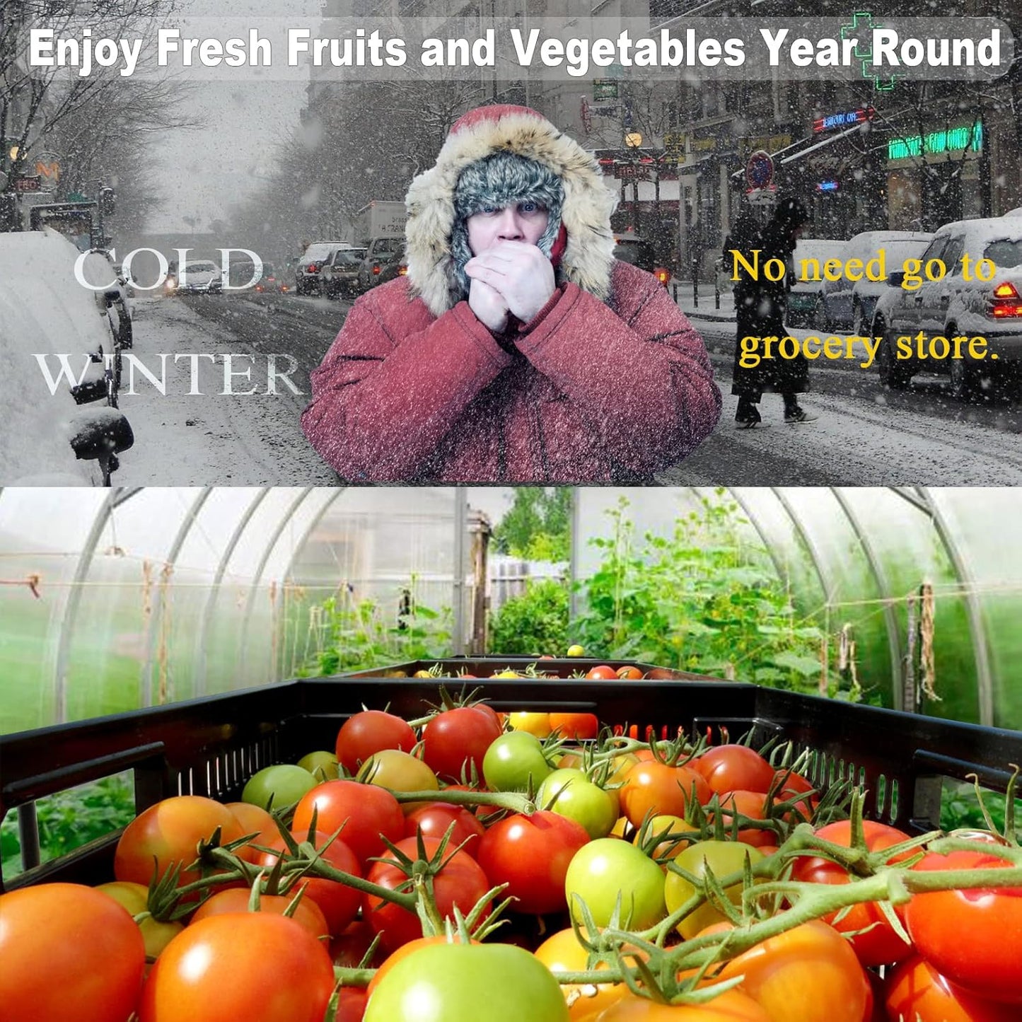 Greenhouse Plastic Sheeting 10x40 ft, 6 mil Thickness Replacement Cover, UV Resistant