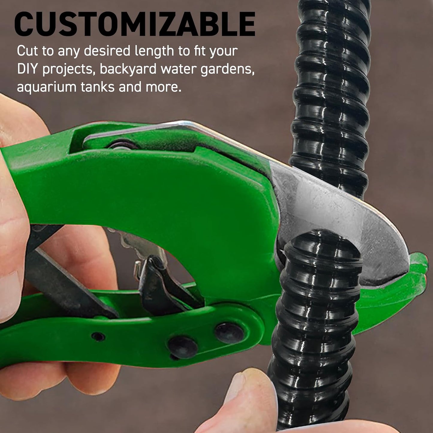 Sealproof 1" Dia. Corrugated Pond Tubing 1-Inch ID, 20 FT Length, Black PVC Kinkproof Strong Flex Tubing Made in USA