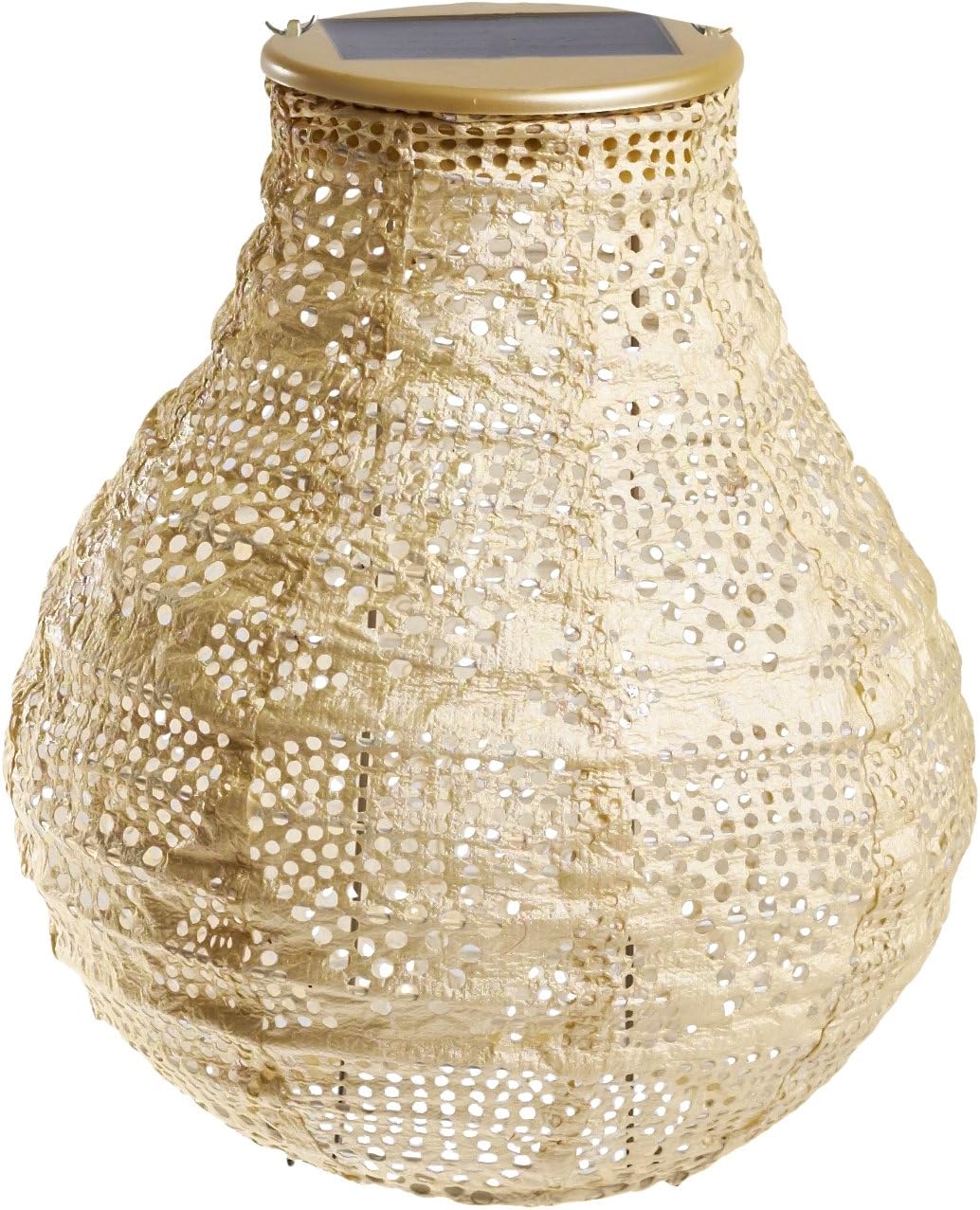 Allsop Soji Stella - Bulb - 8" Outdoor Solar Lantern - Pearl