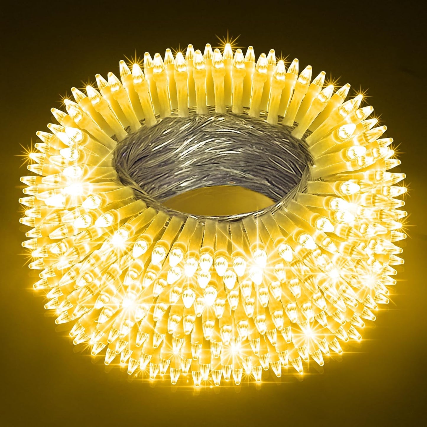 200 LED 66ft Christmas String Lights Indoor Outdoor, 8 Modes Christmas Fairy Lights with Timer & Momory, IP44 Waterproof Christmas Tree Lights for Xmas Patio Yard Fence Balcony Garden (Warm White)