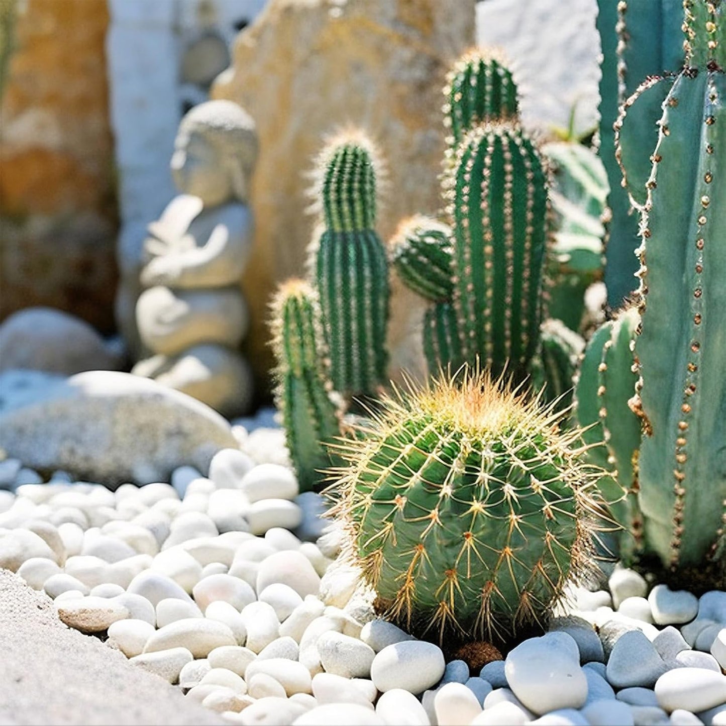 River Rocks, 20lbs White Pebbles for Indoor Plants, 1-2 Inch Aquarium Rocks, Natural Stones for Landscaping Garden Paving Plant Rocks Crafting Walkways