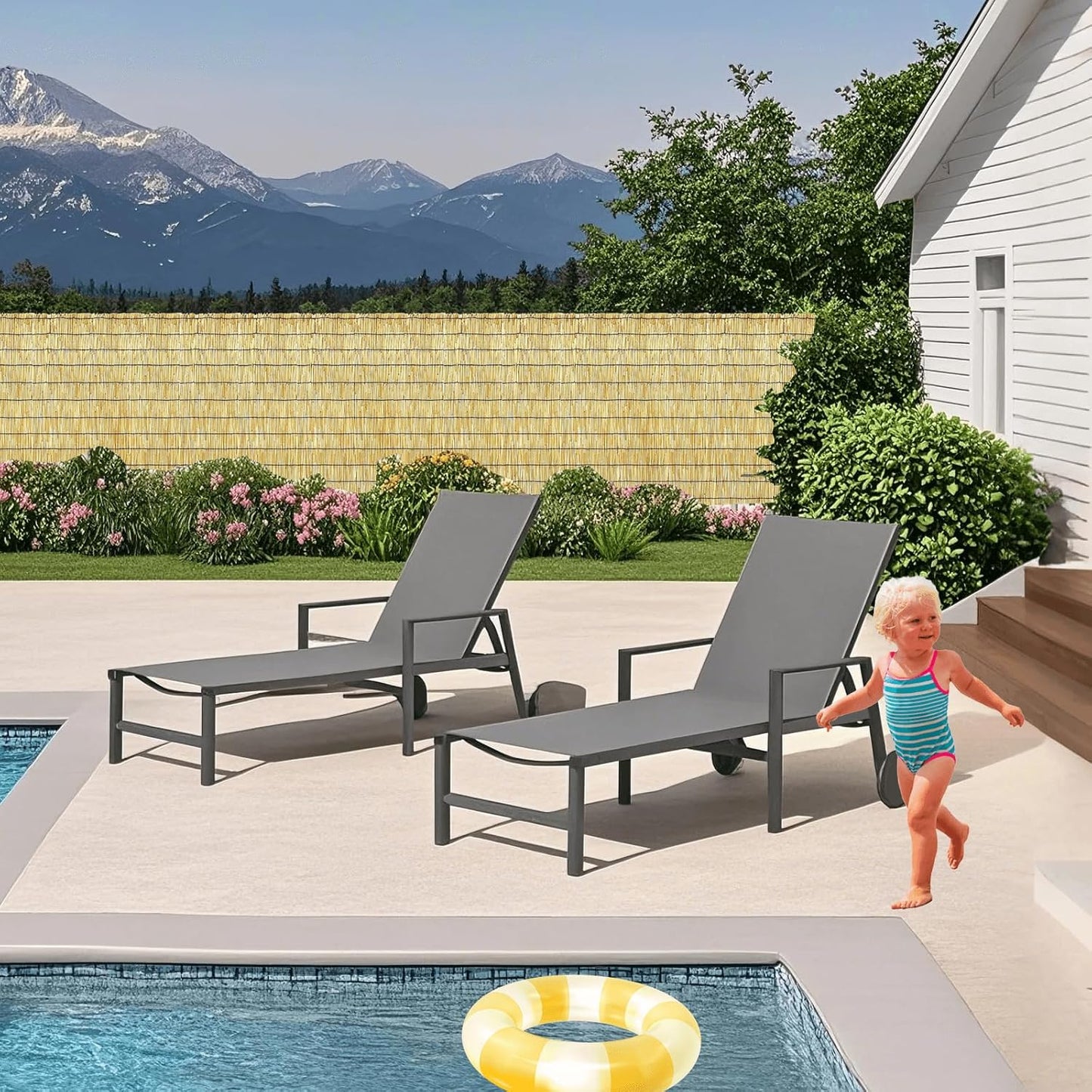 Bamboo Privacy Fence, Decorative Bamboo Fence Rolls 6 Feet High, Natural Reed Screens Outdoor for Patio Garden Backyard Balcony, 6 x 10 FT