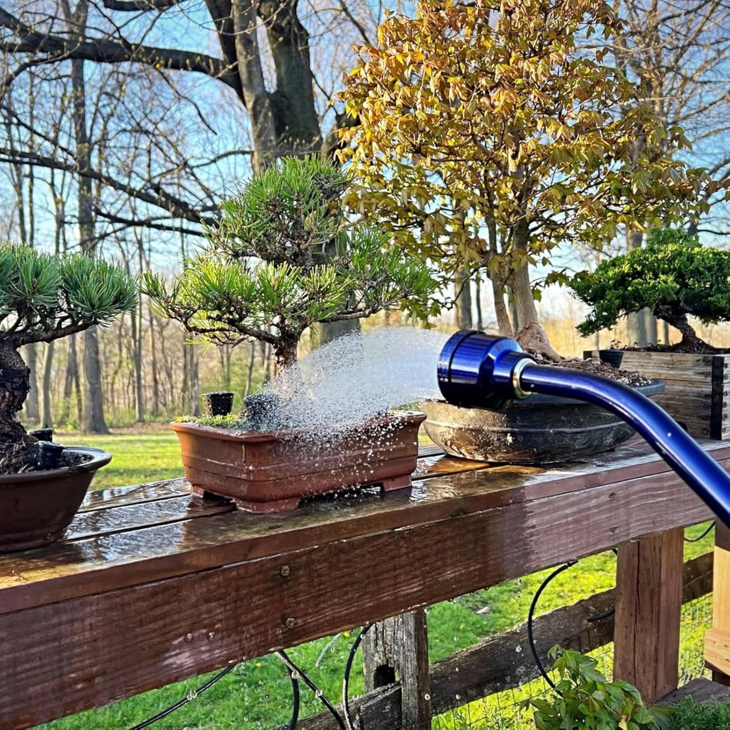 GREEN MOUNT Watering Wand, 24 Inches Sprayer Wand with Superior Stainless Head, Perfect for Hanging Baskets, Plants, Flowers, Shrubs, Garden and Lawn, Purple