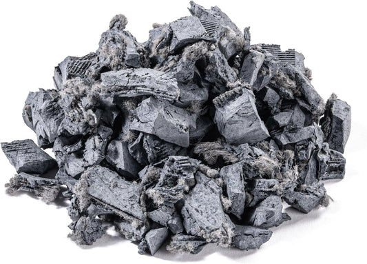 Playsafer Rubber Mulch Nuggets Protective Flooring for Playgrounds, Swing-Sets, Play Areas, and Landscaping (Gray, 39 CU. FT. - 1,000 LBS)