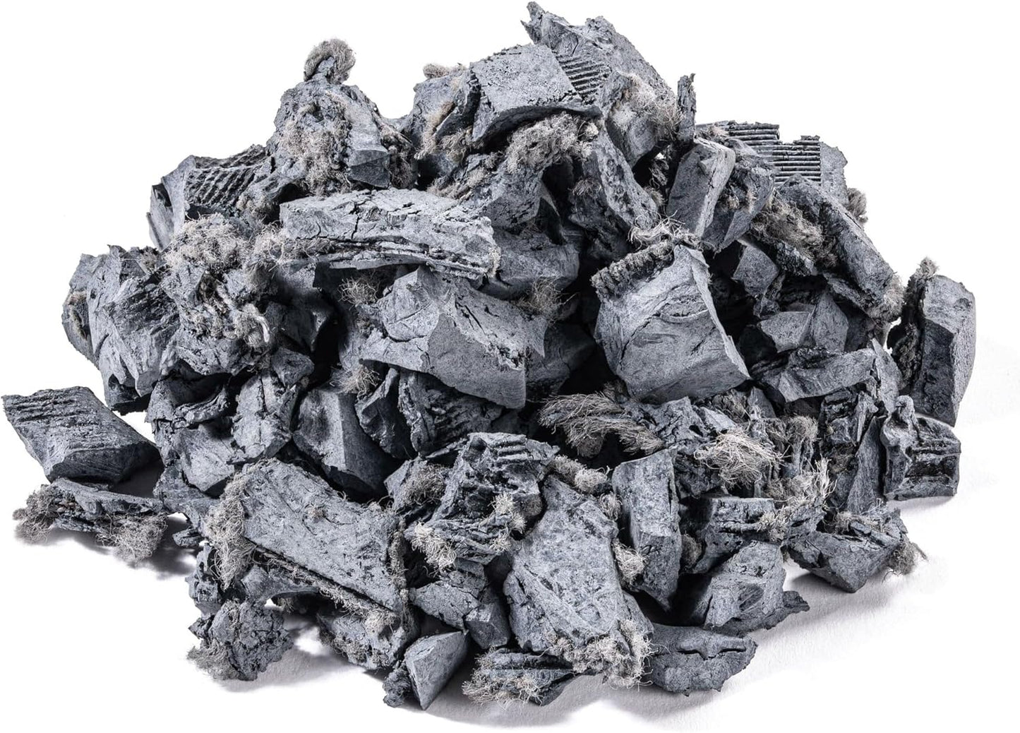 Playsafer Rubber Mulch Nuggets Protective Flooring for Playgrounds, Swing-Sets, Play Areas, and Landscaping (Gray, 16 CU. FT. - 400 LBS)